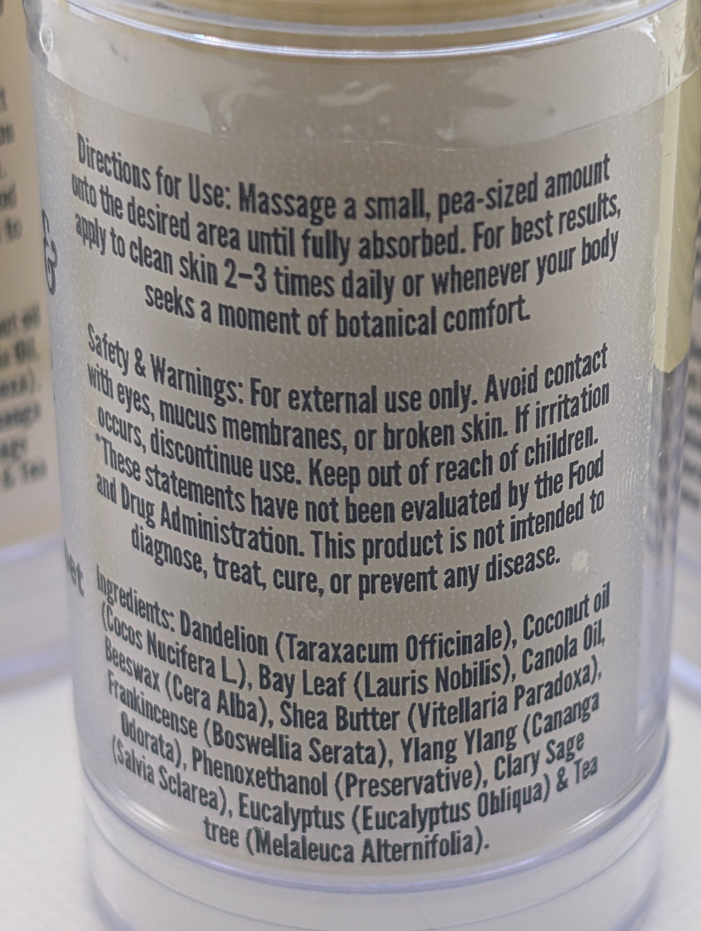 Dandelion & Bay Salve