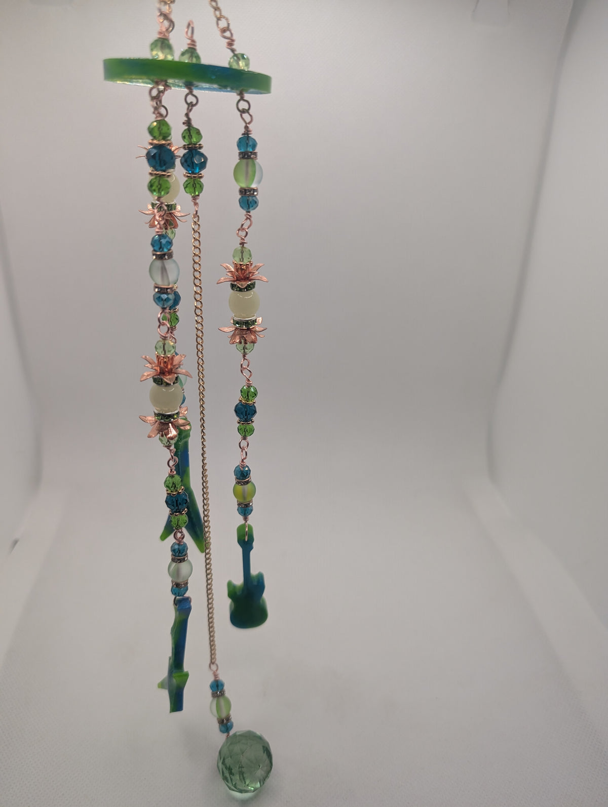 Green Guitar Suncatcher