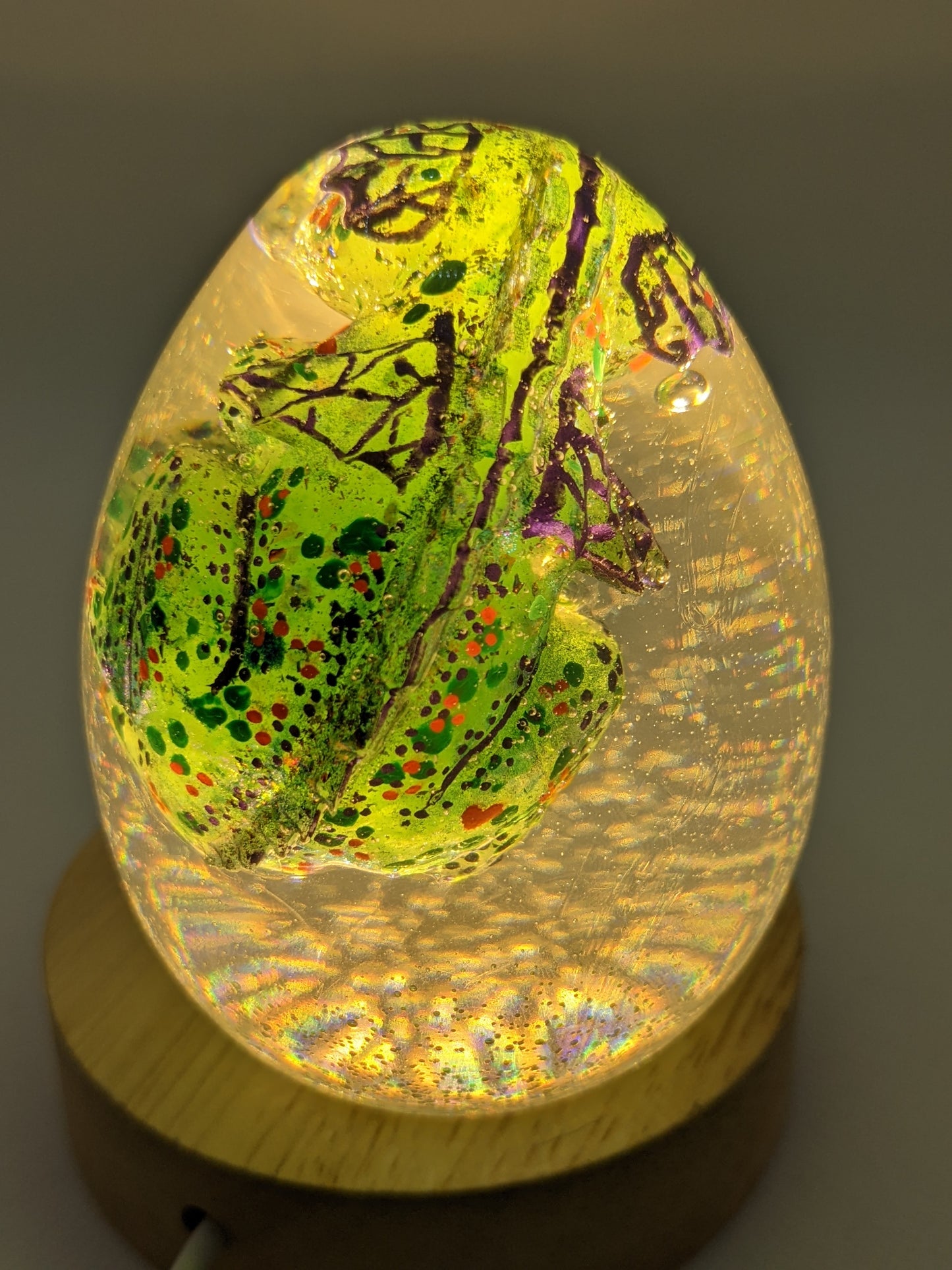 Ivy Dragon in Egg Light - Keychain