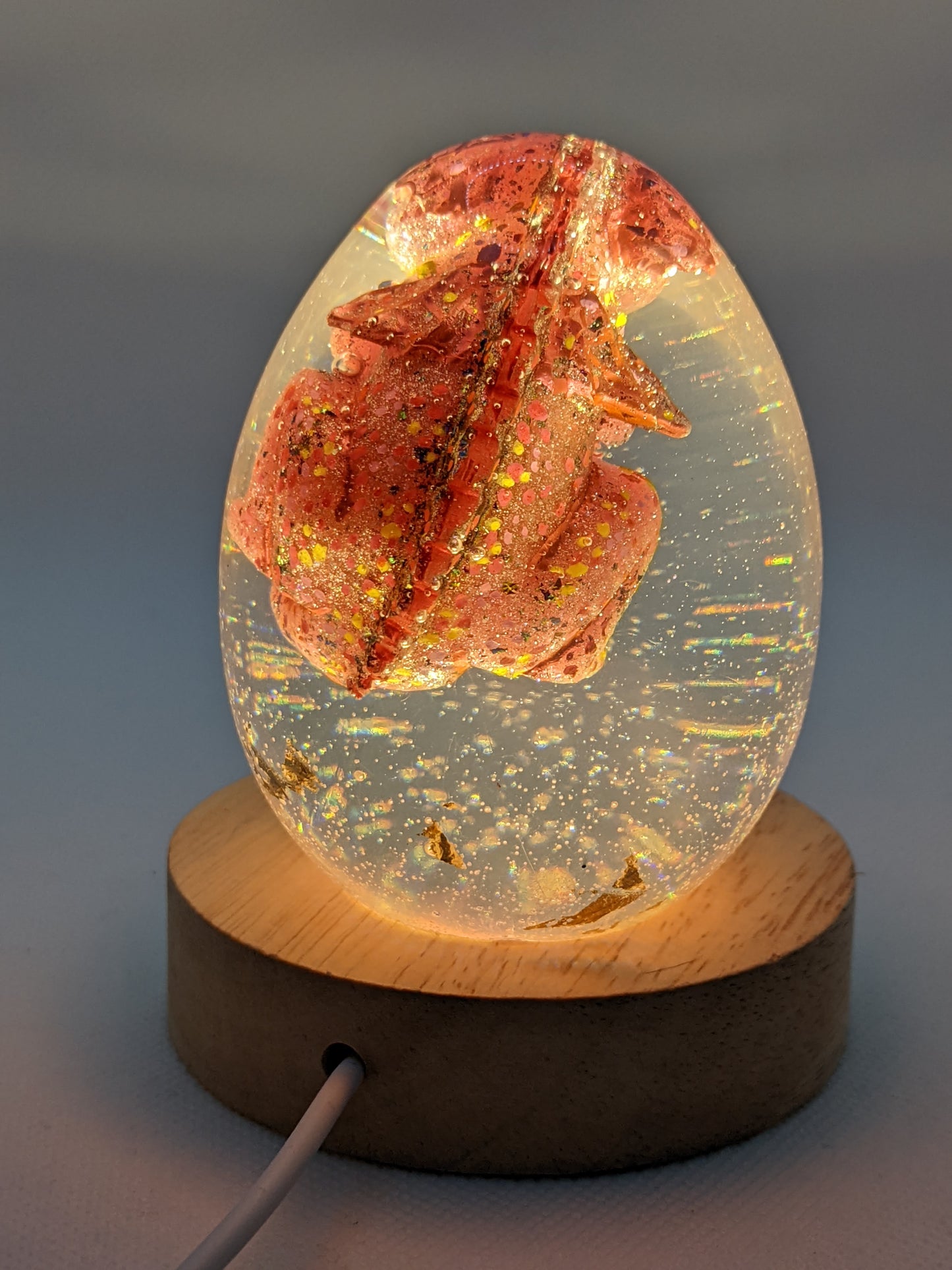 Electrya Dragon in Egg Light - Keychain