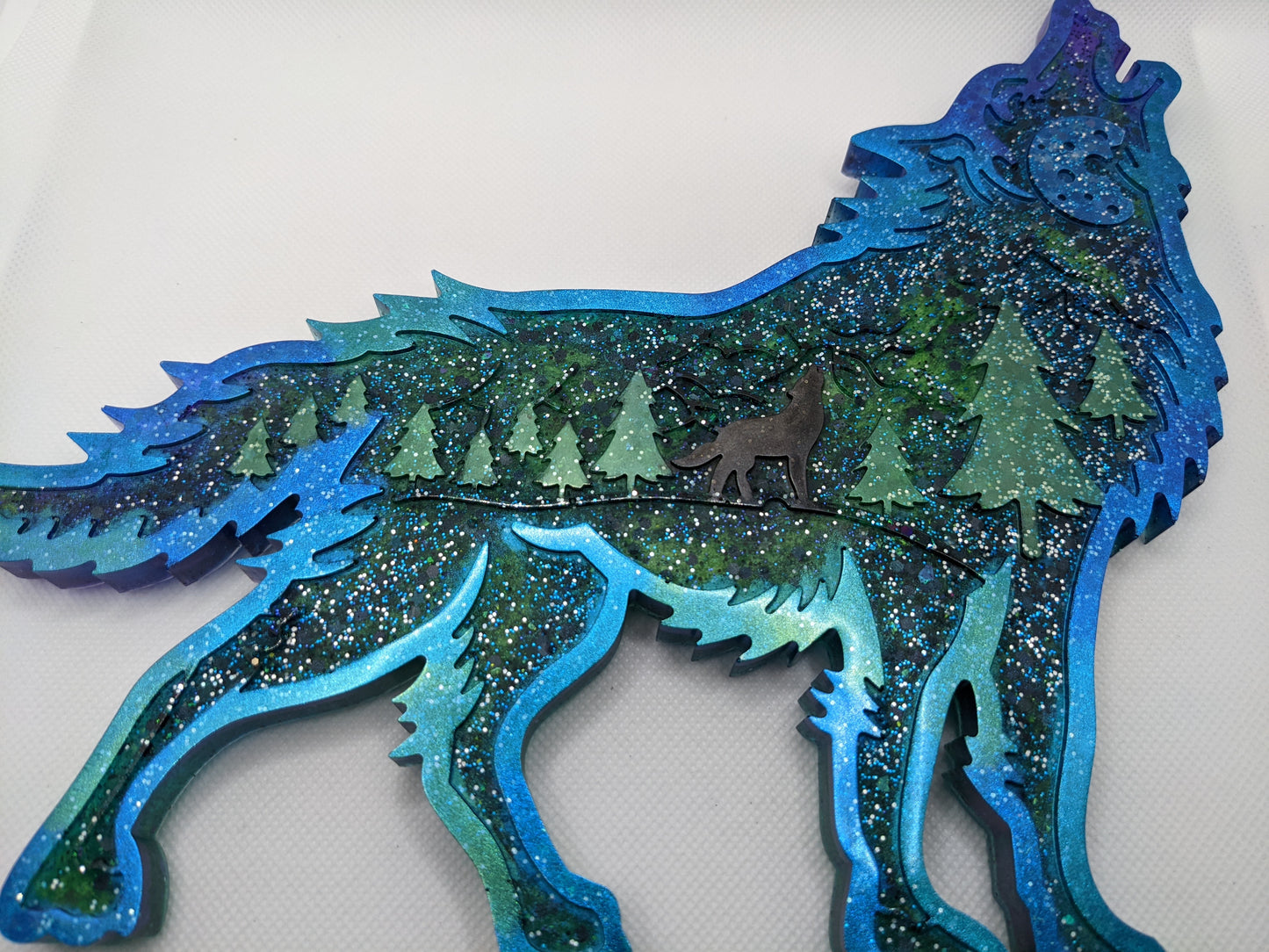 Howling Wolf Wall Art - Keychain