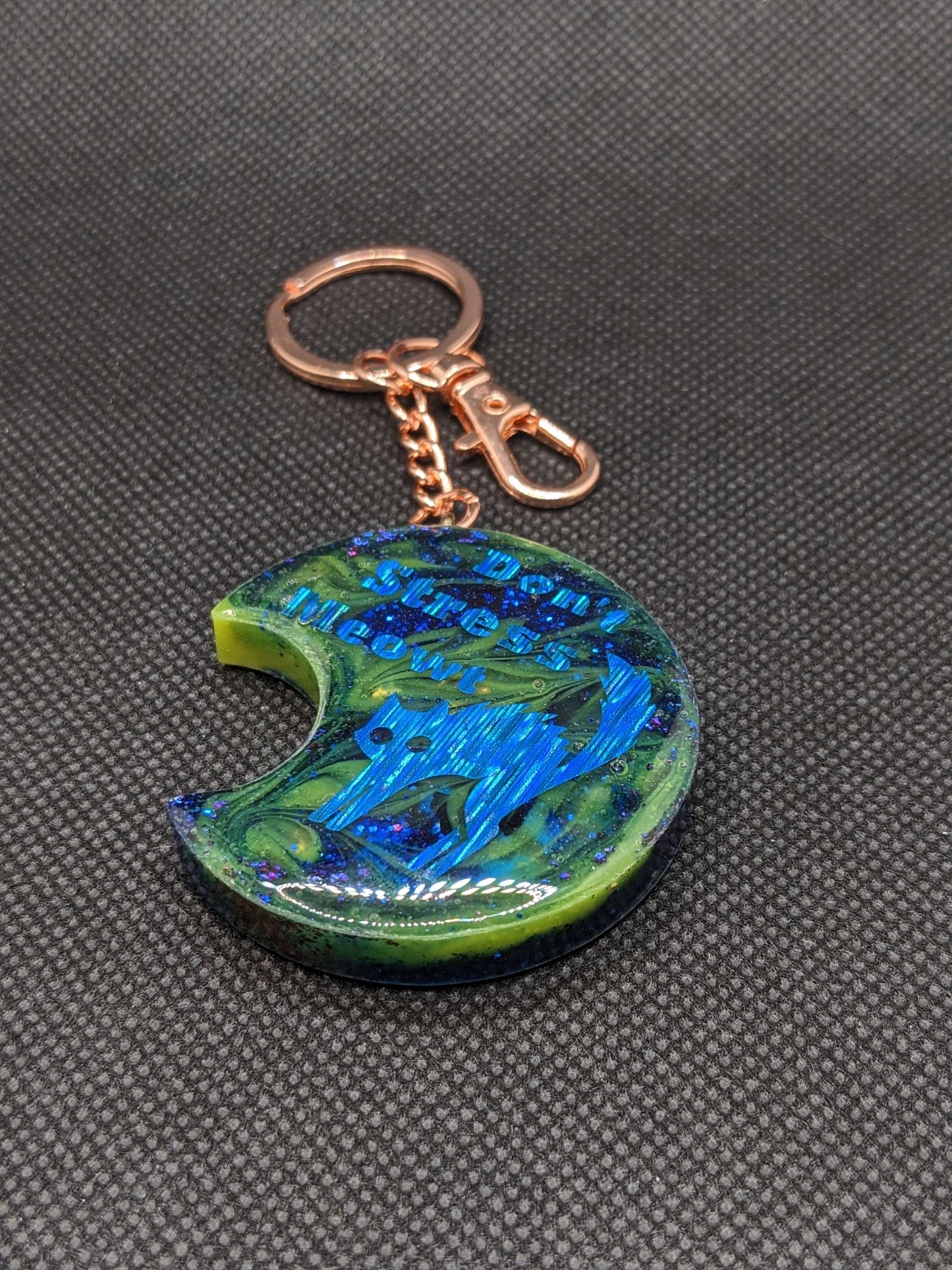 Don't stress Meowt shaker Keychain - Keychain