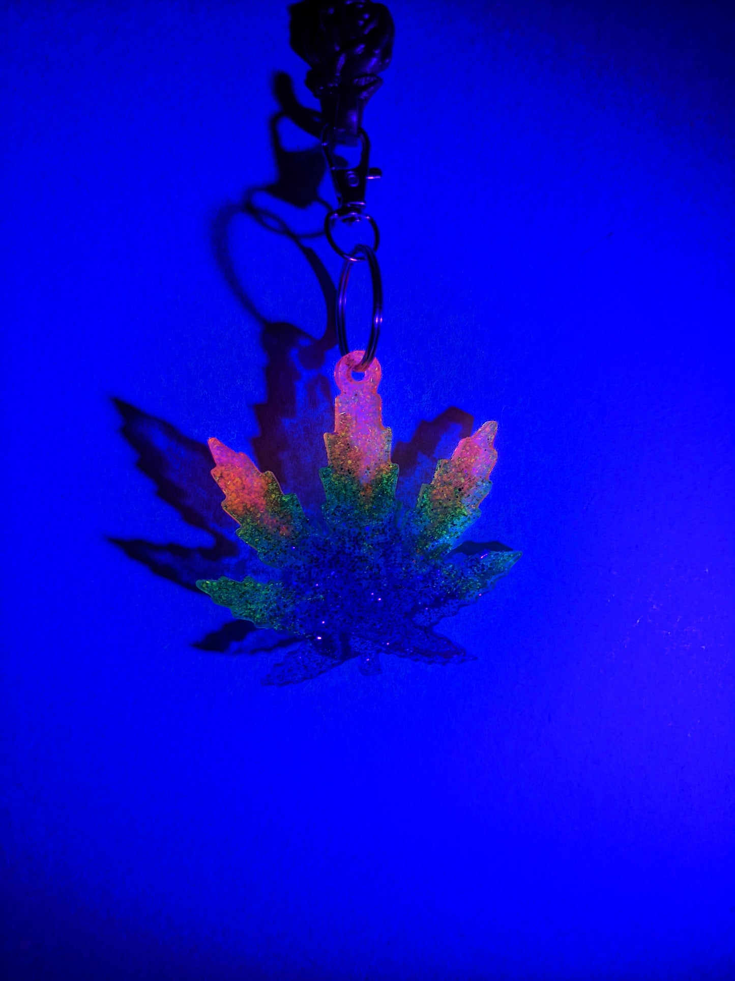 Rainbow Leaf keychain - Keychain