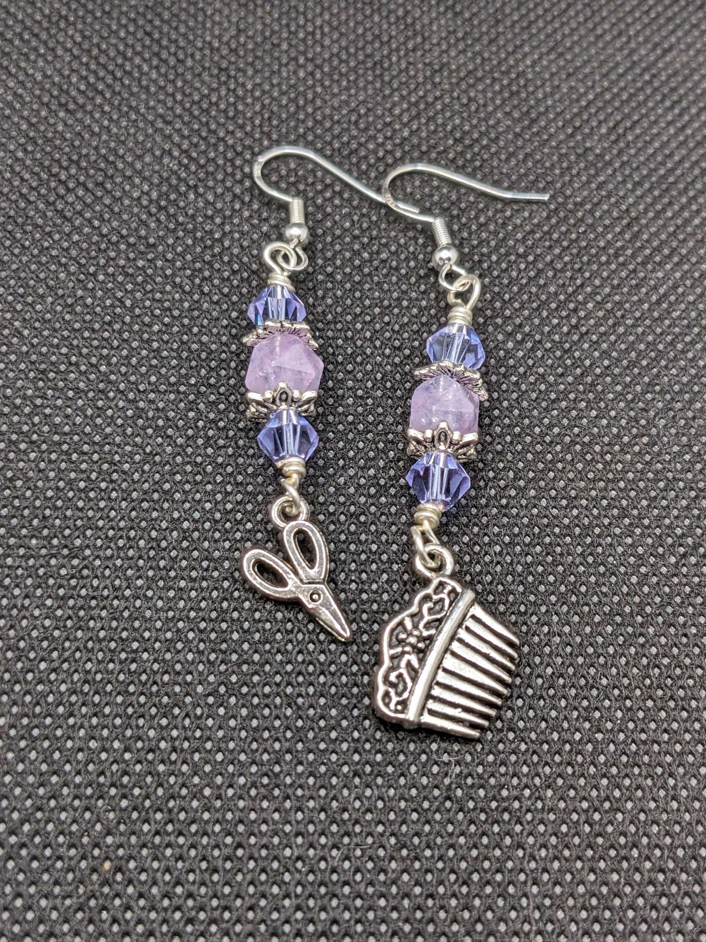 Amethyst Hairdresser Earrings - Earrings