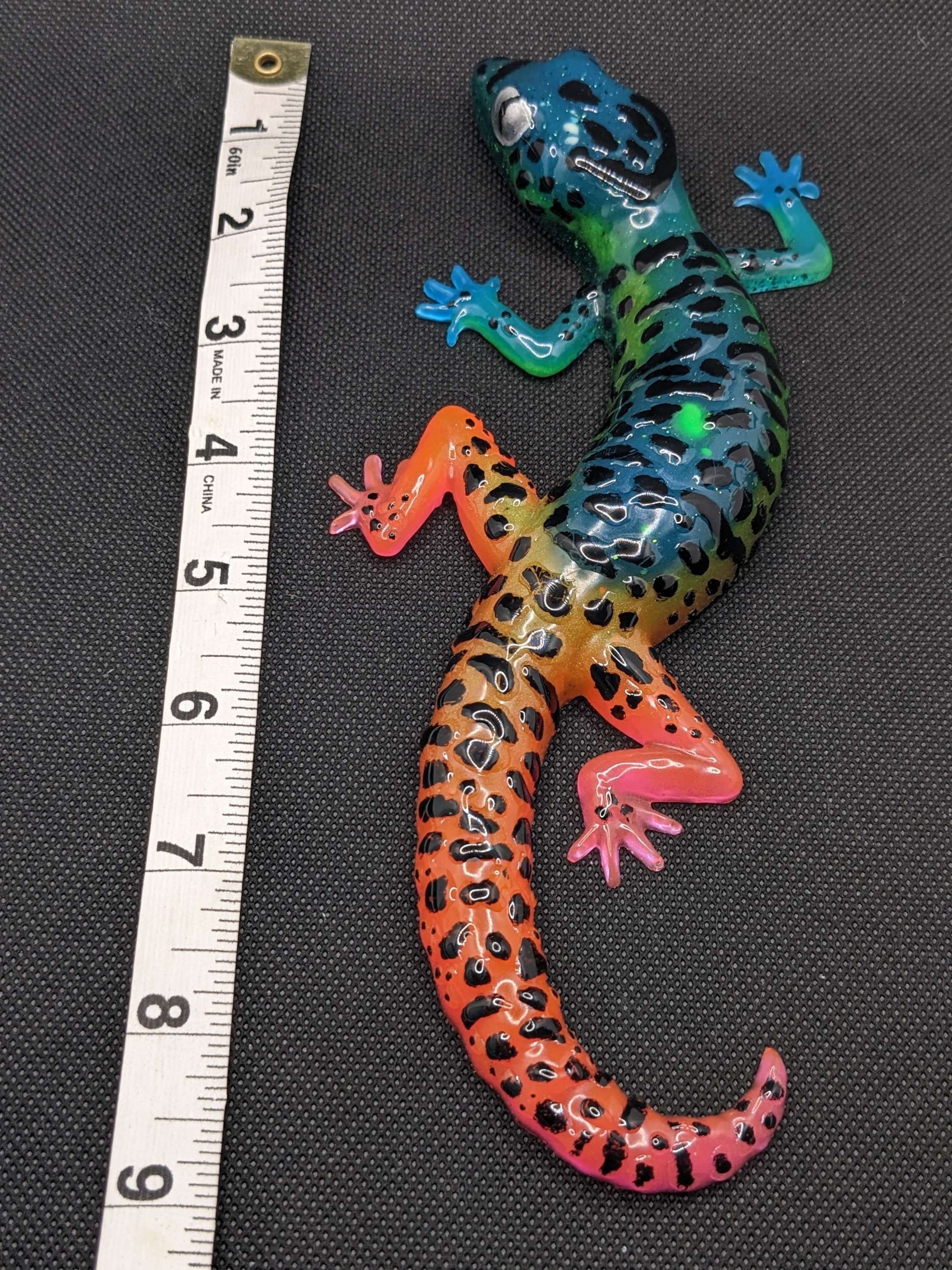 Neon Gecko Multicolor - Keychain