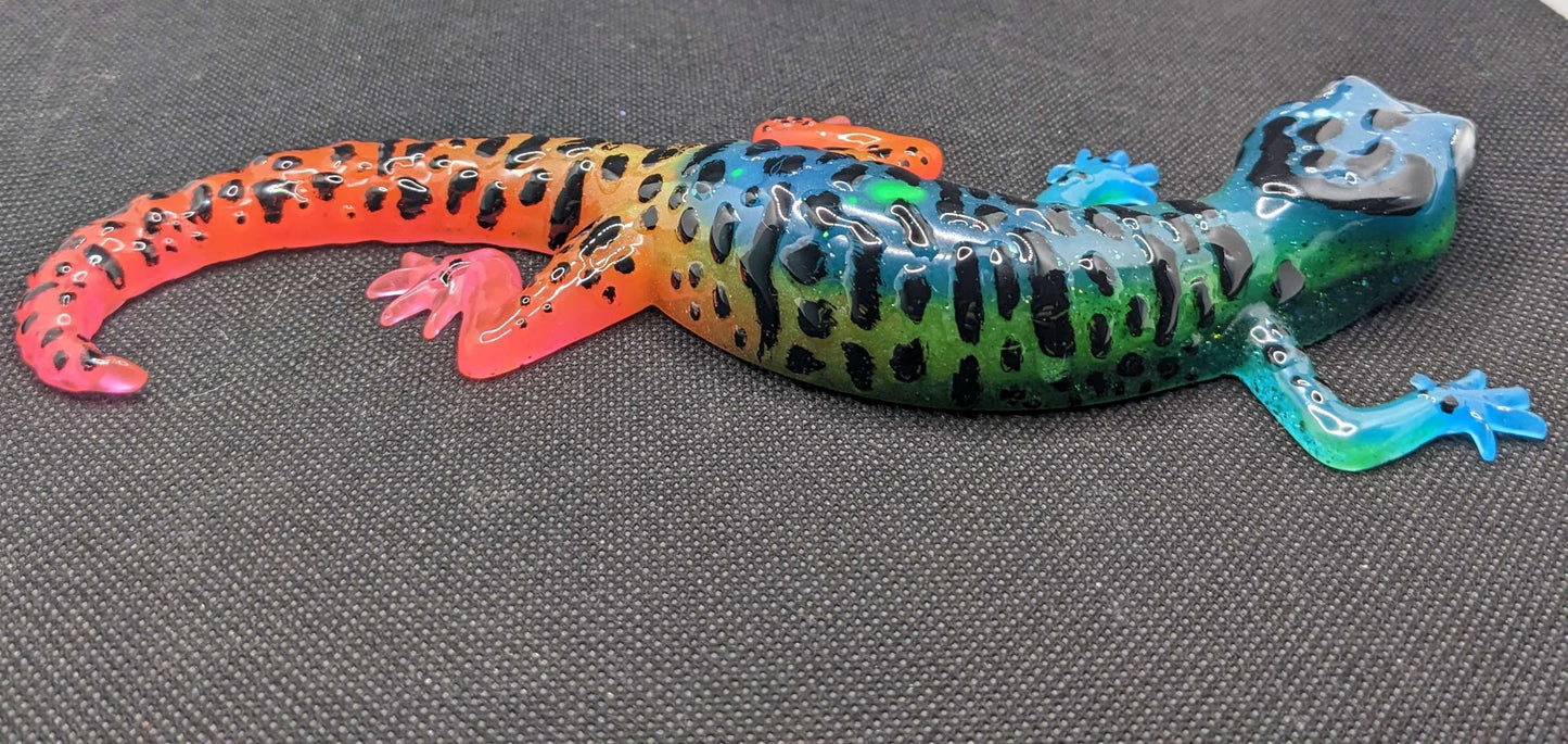 Neon Gecko Multicolor - Keychain