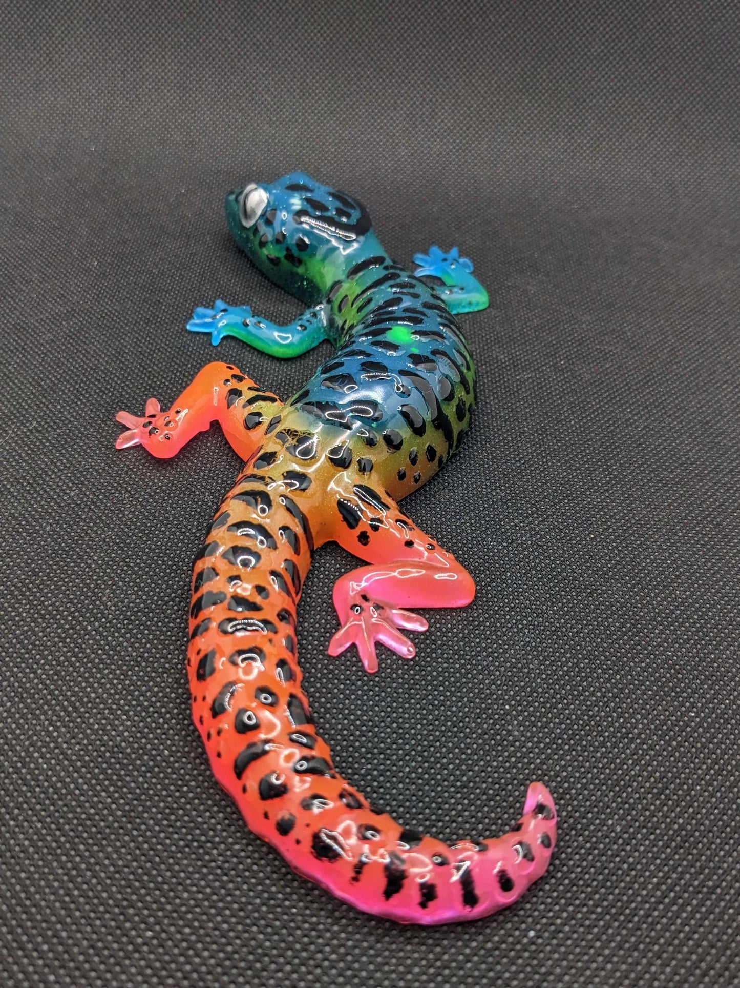 Neon Gecko Multicolor - Keychain