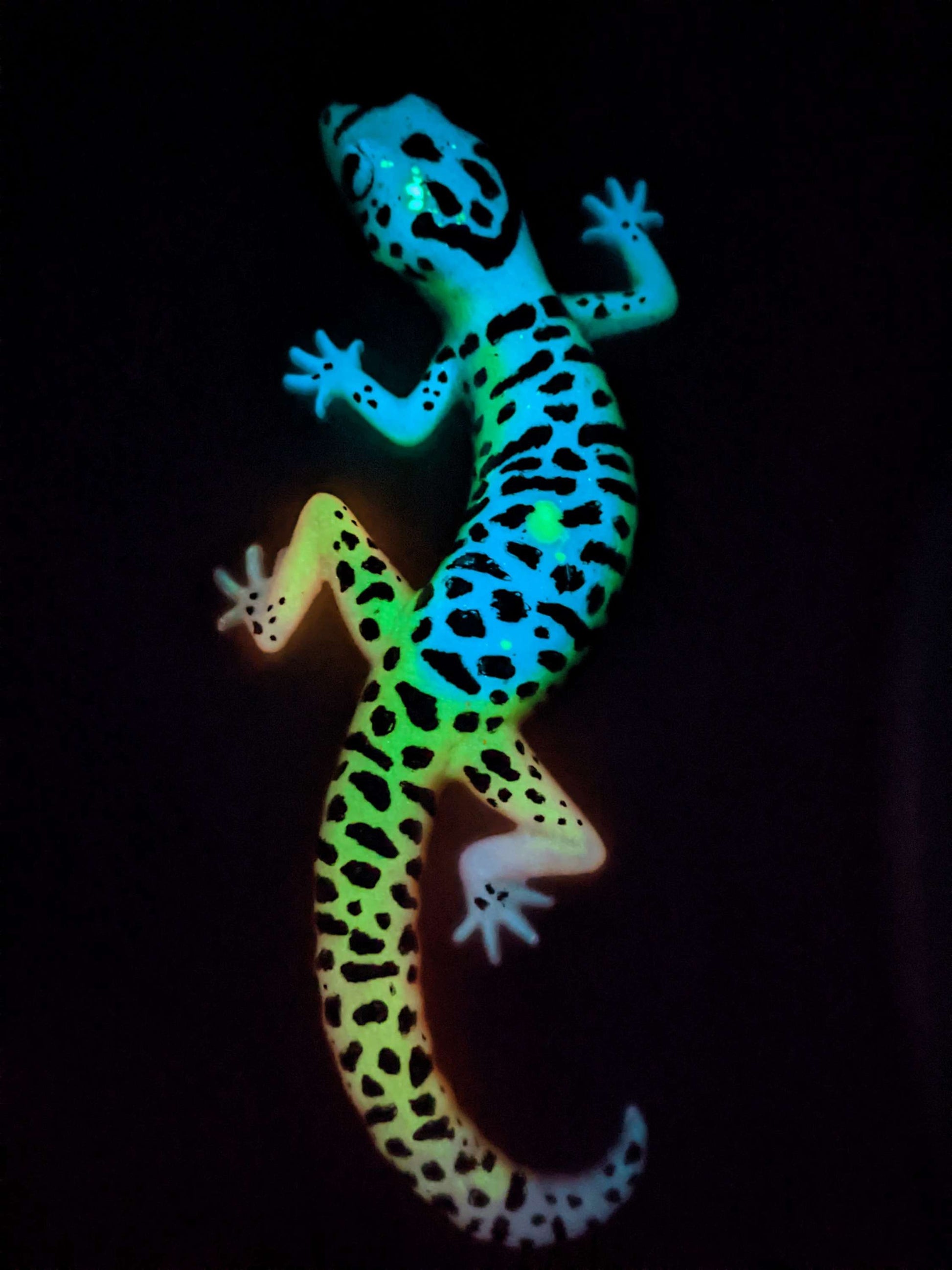 Neon Gecko Multicolor - Keychain