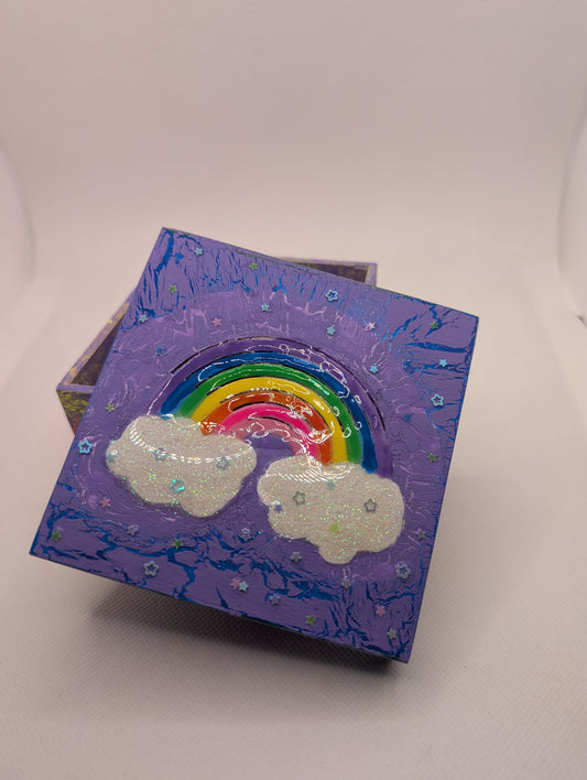 Purple rainbow box