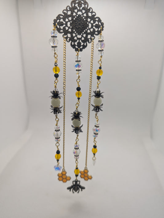 Bee Suncatcher - Handcrafted Suncatcher Prism | Cori's Creations
