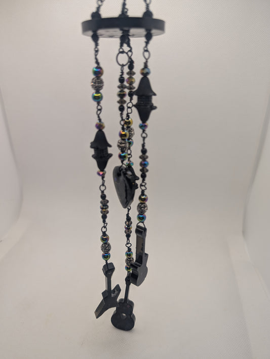 Black Guitar Suncatcher - Handcrafted Suncatcher Prism | Cori's Creations