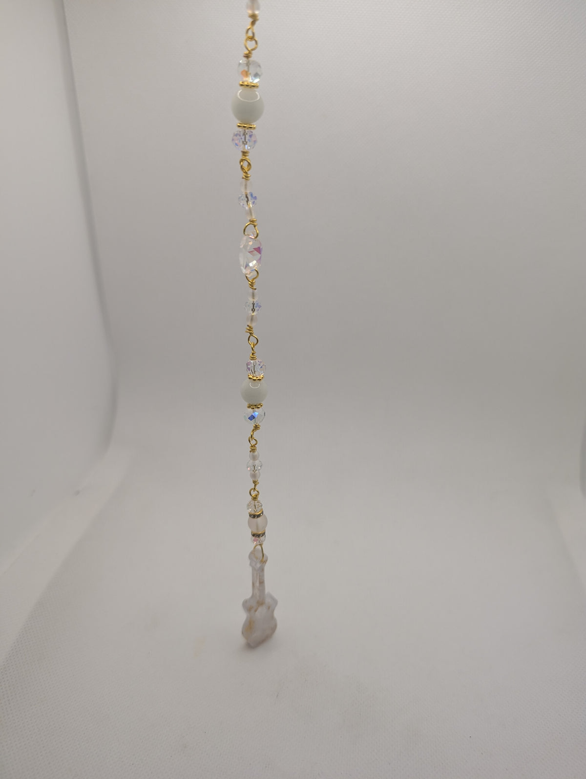 White Gold Guitar Suncatcher
