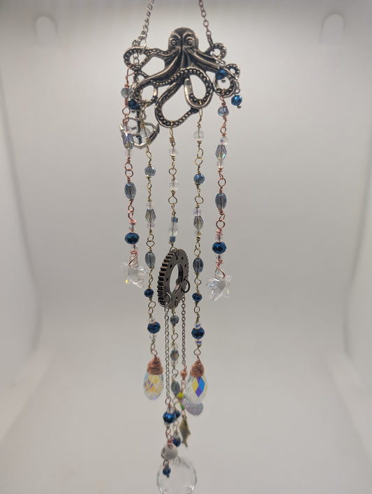 Octopus Suncatcher - Handcrafted Suncatcher Prism | Cori's Creations