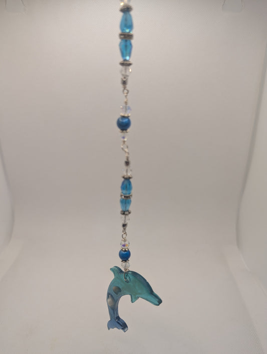 Dolphin Suncatcher - Handcrafted Suncatcher Prism | Cori's Creations