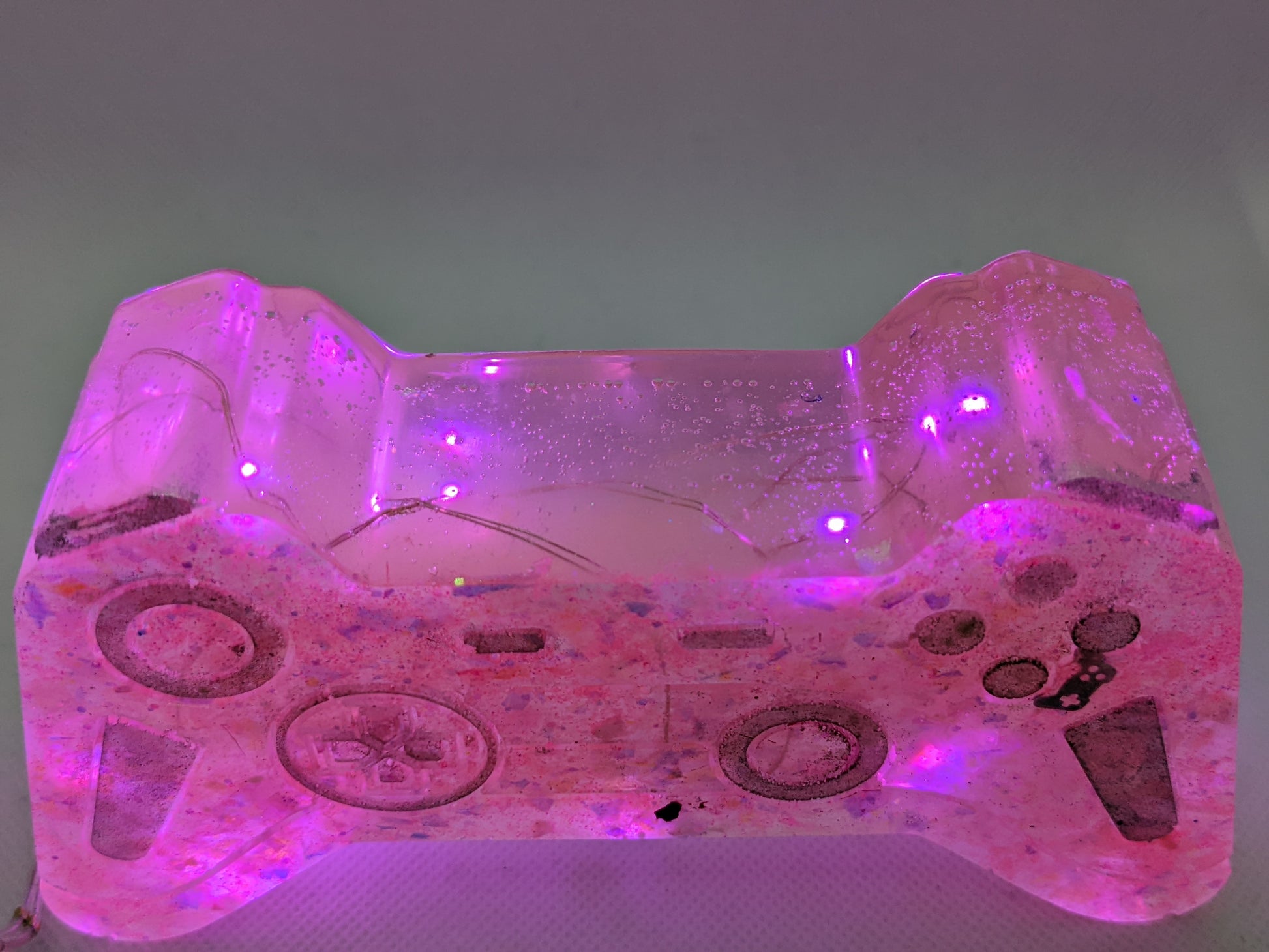 Pink Game Controller Light - Keychain