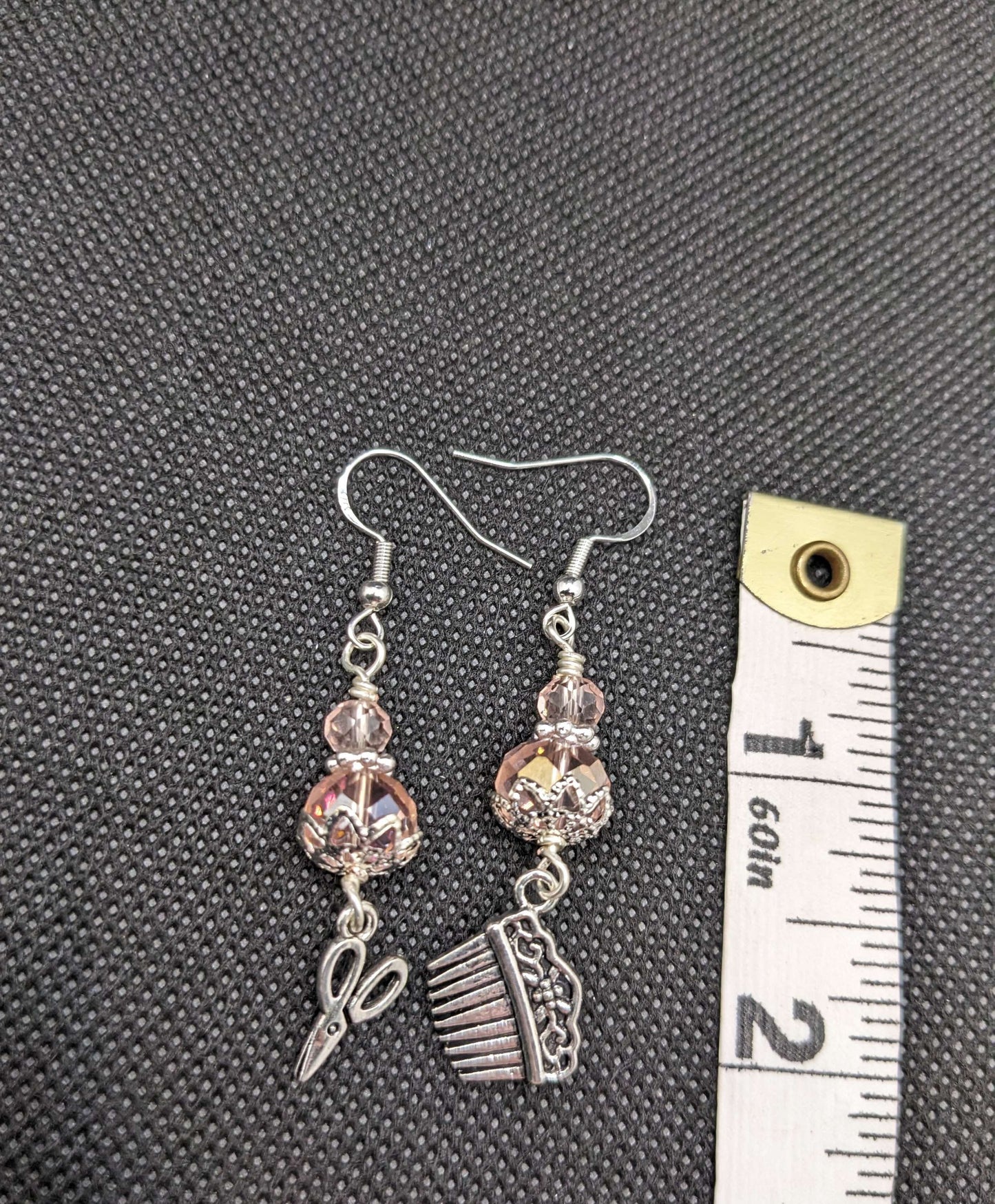 Pink Hairdresser Earrings - Earrings