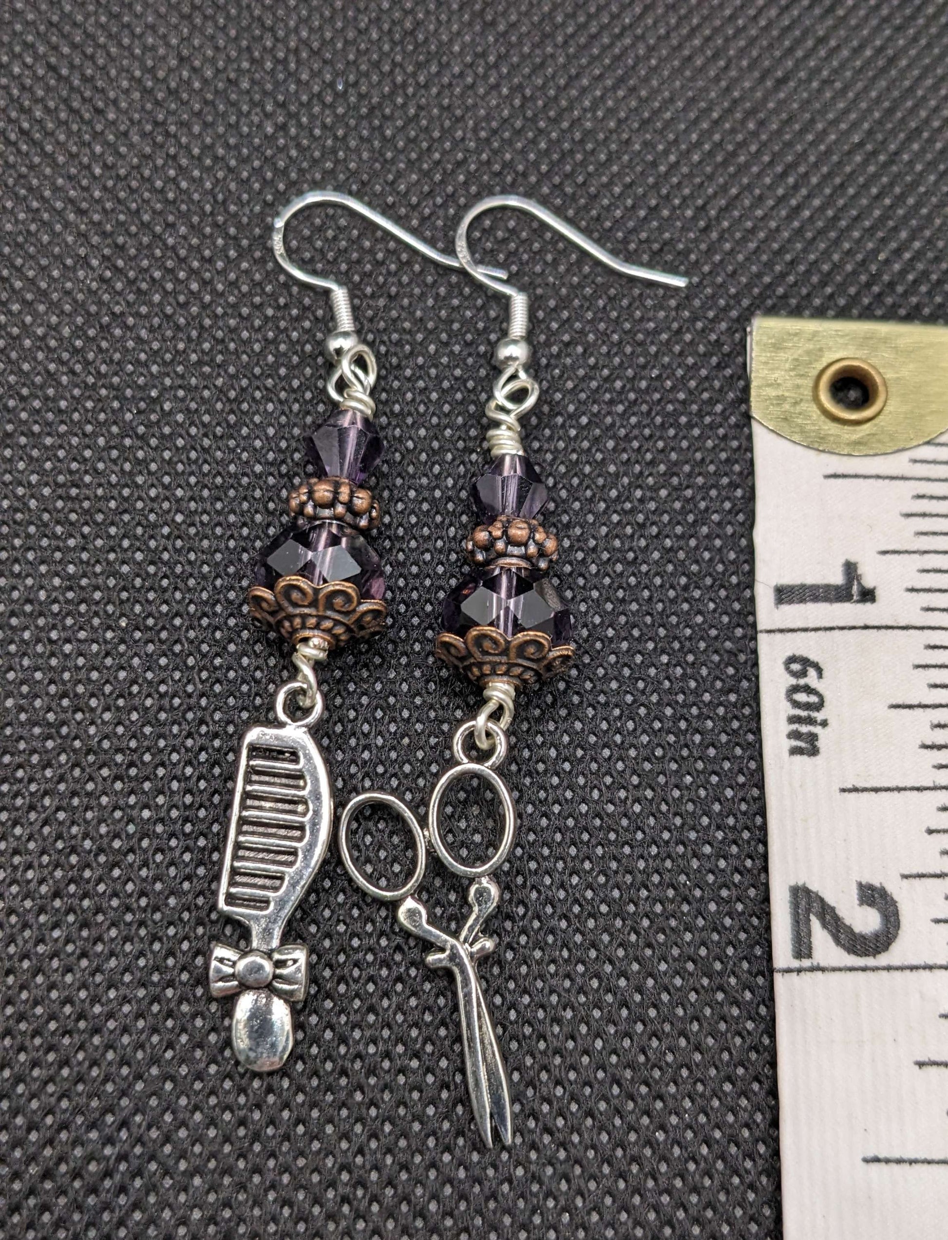 Violet Hairdresser Earrings - Earrings