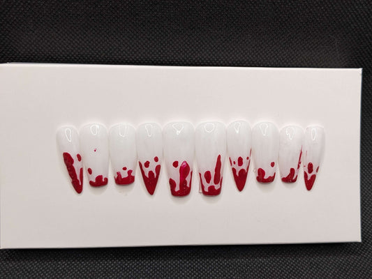 Vampire teeth Nails Glue on - Keychain