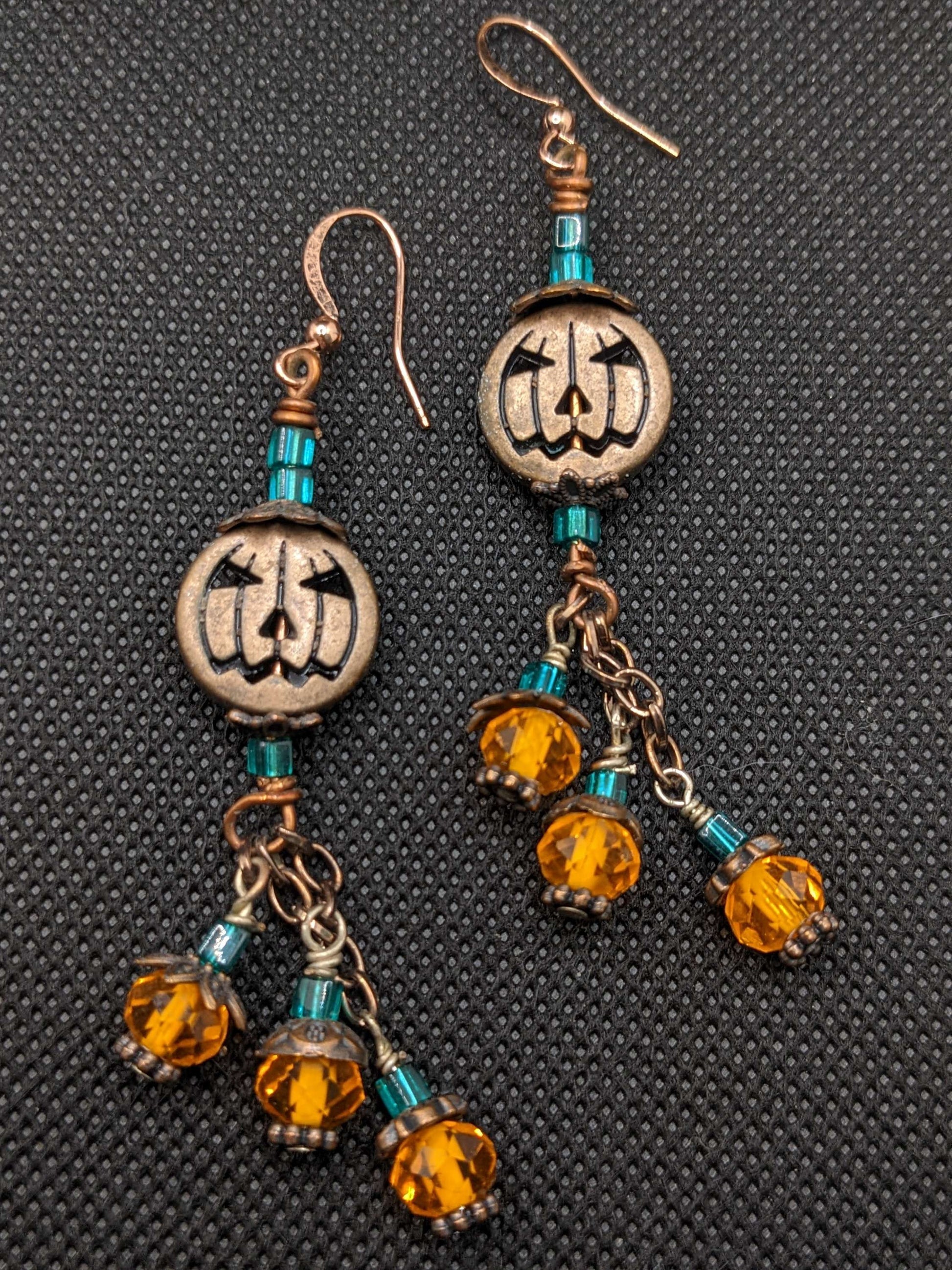 Pumpkin Patch Earrings - Earrings