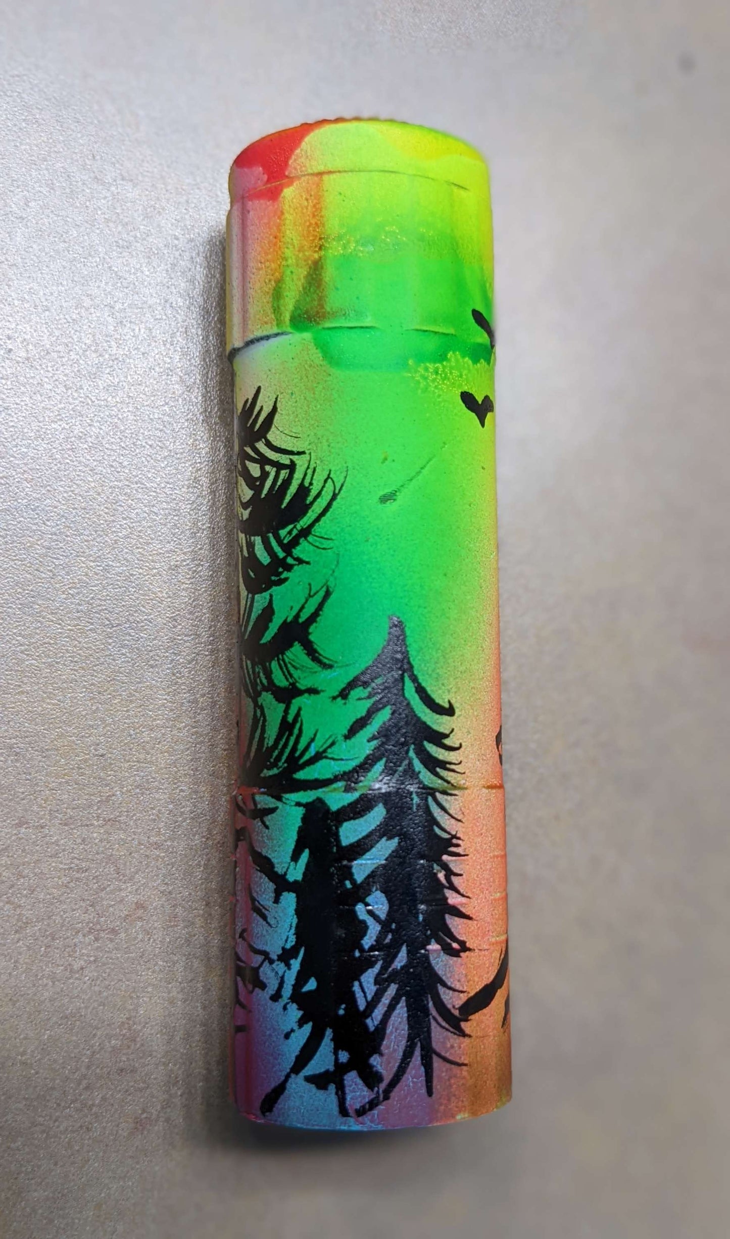 Blacklight Flashlight Abducted to the Mountains - Keychain