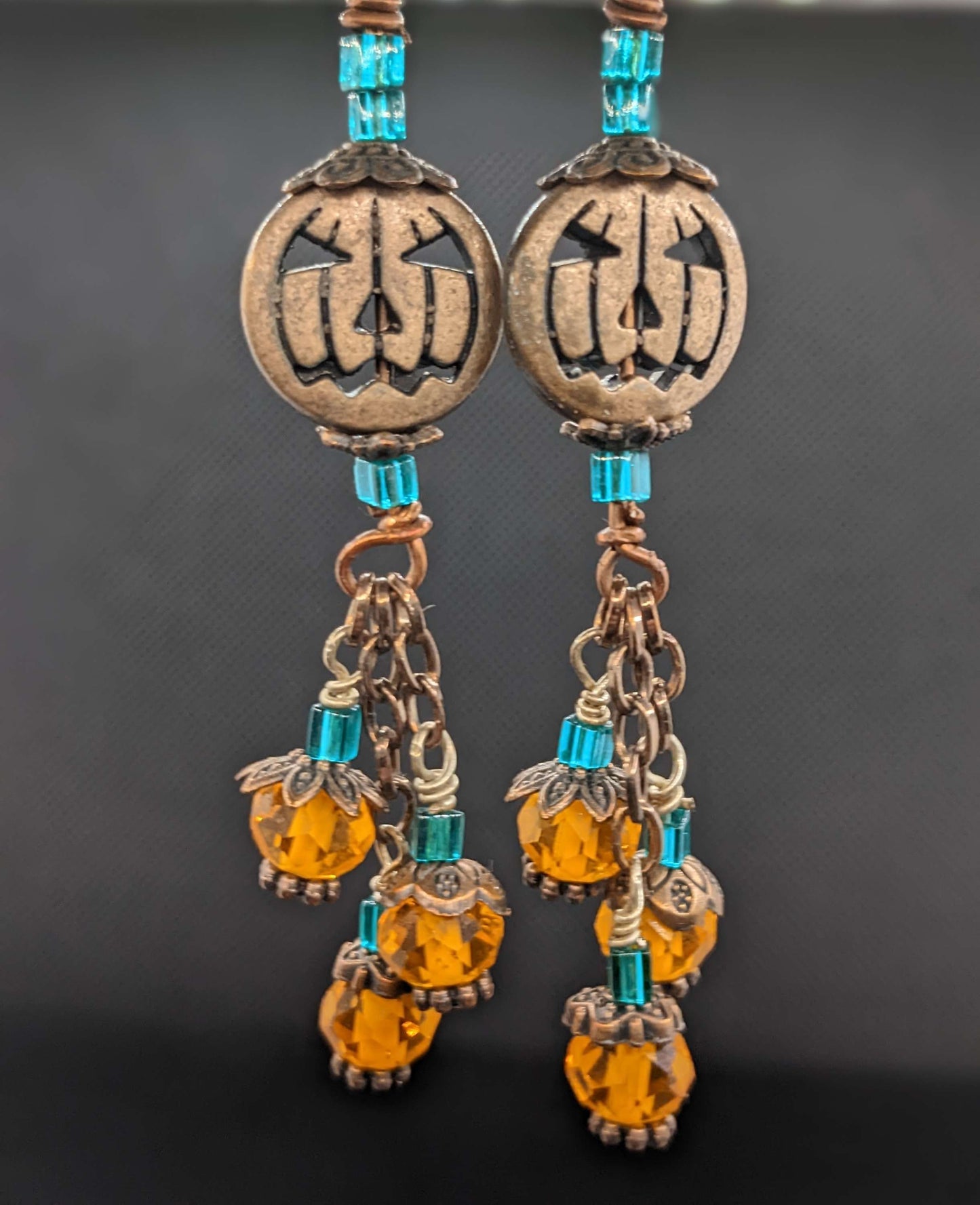 Pumpkin Patch Earrings - Earrings