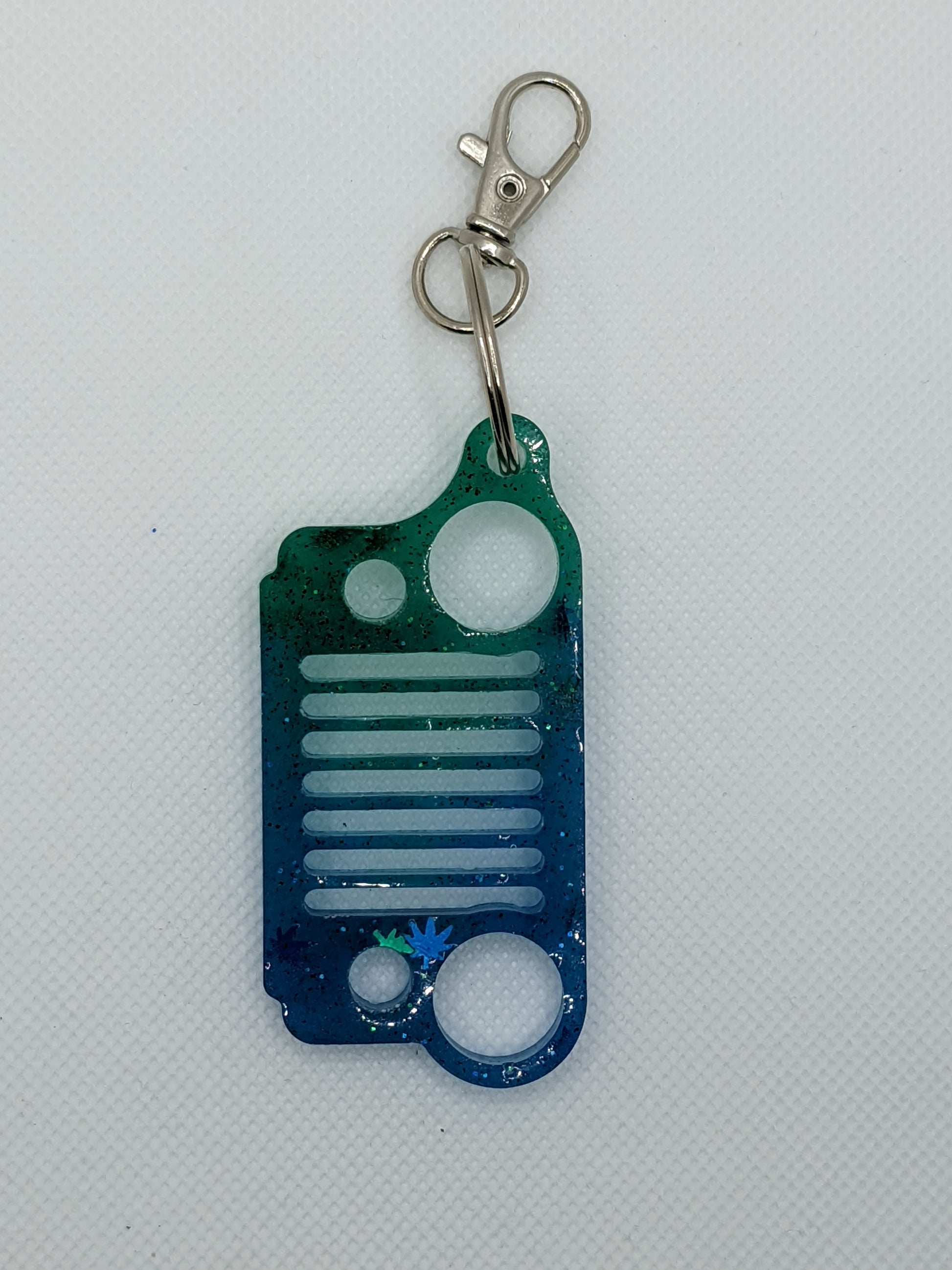 Green & Blue 4x4 Grill - Keychain