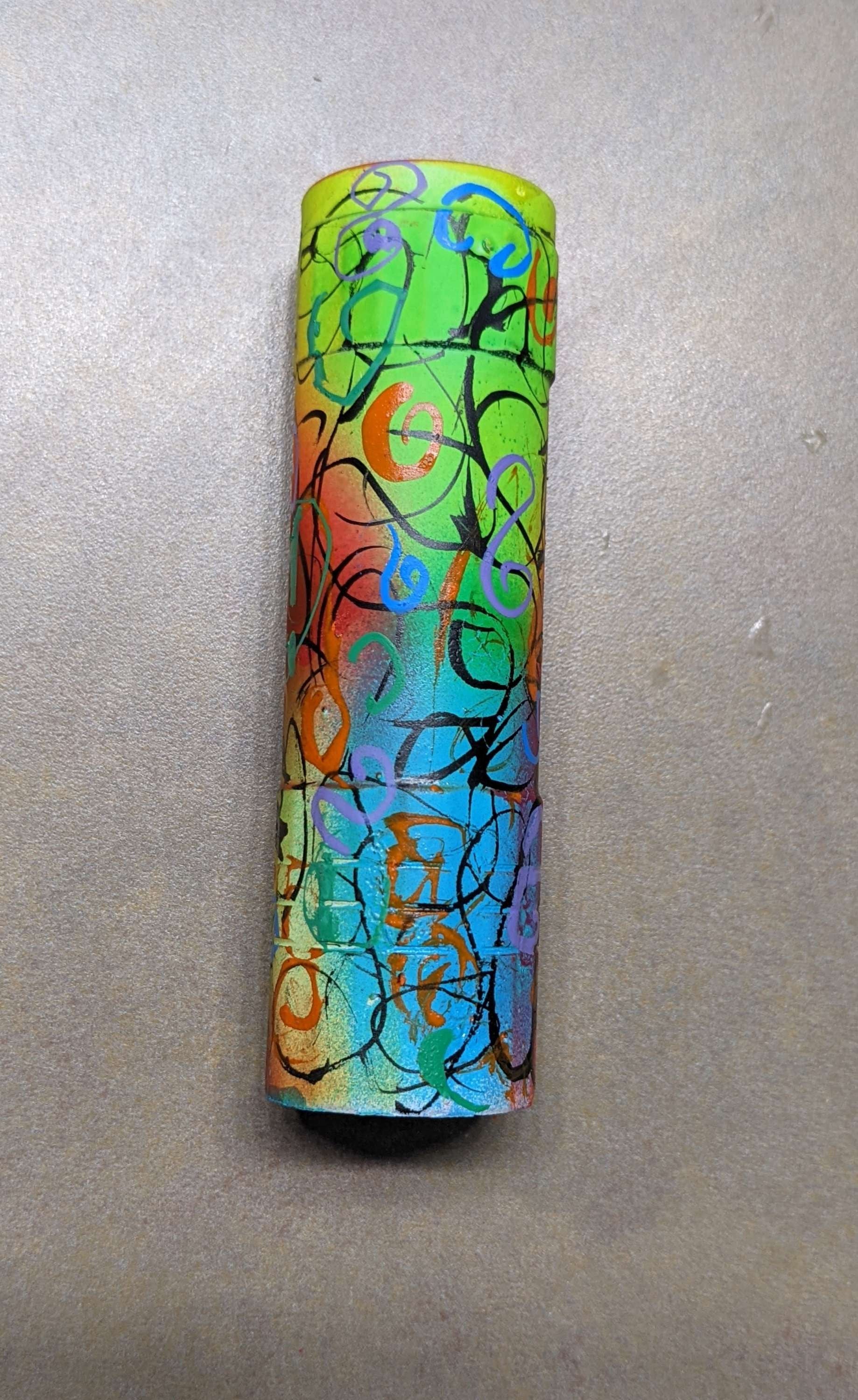 Blacklight Flashlight Graffiti - Keychain