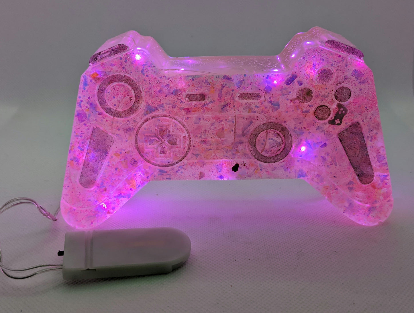 Pink Game Controller Light - Keychain