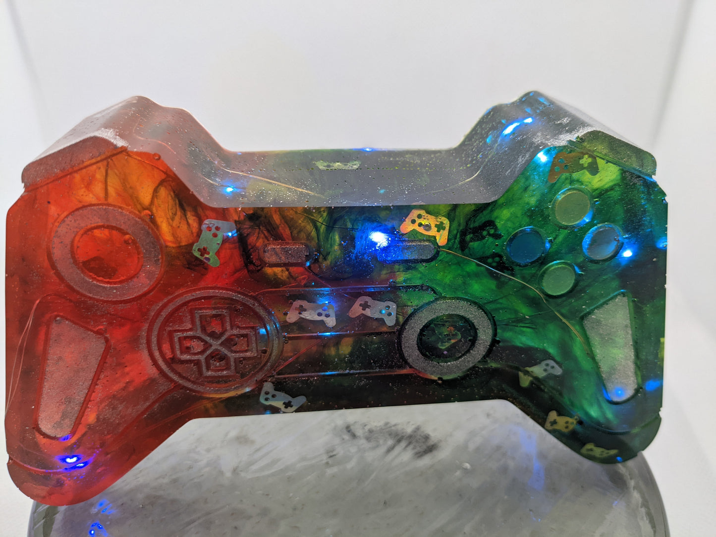 Green & Red Game Controller Light - Keychain