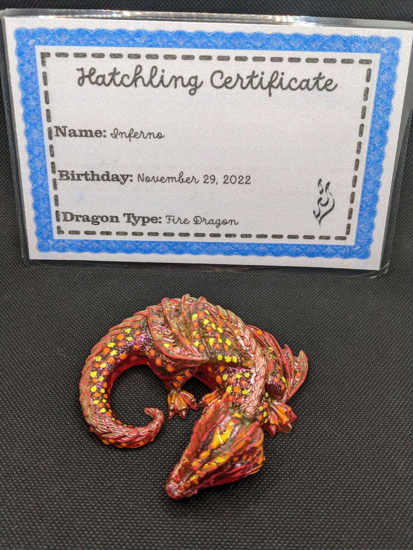 Inferno Hatched Dragon - Keychain