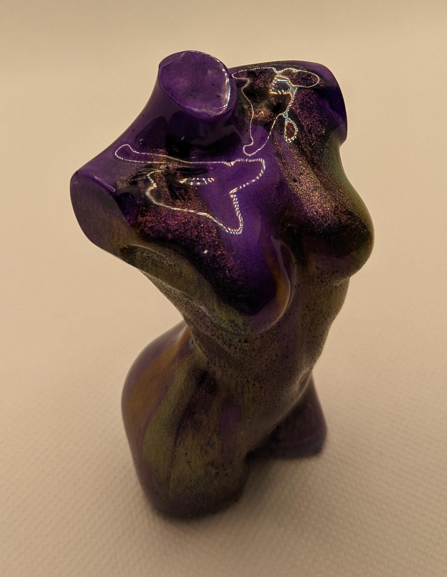 Purple Female Torso - Keychain