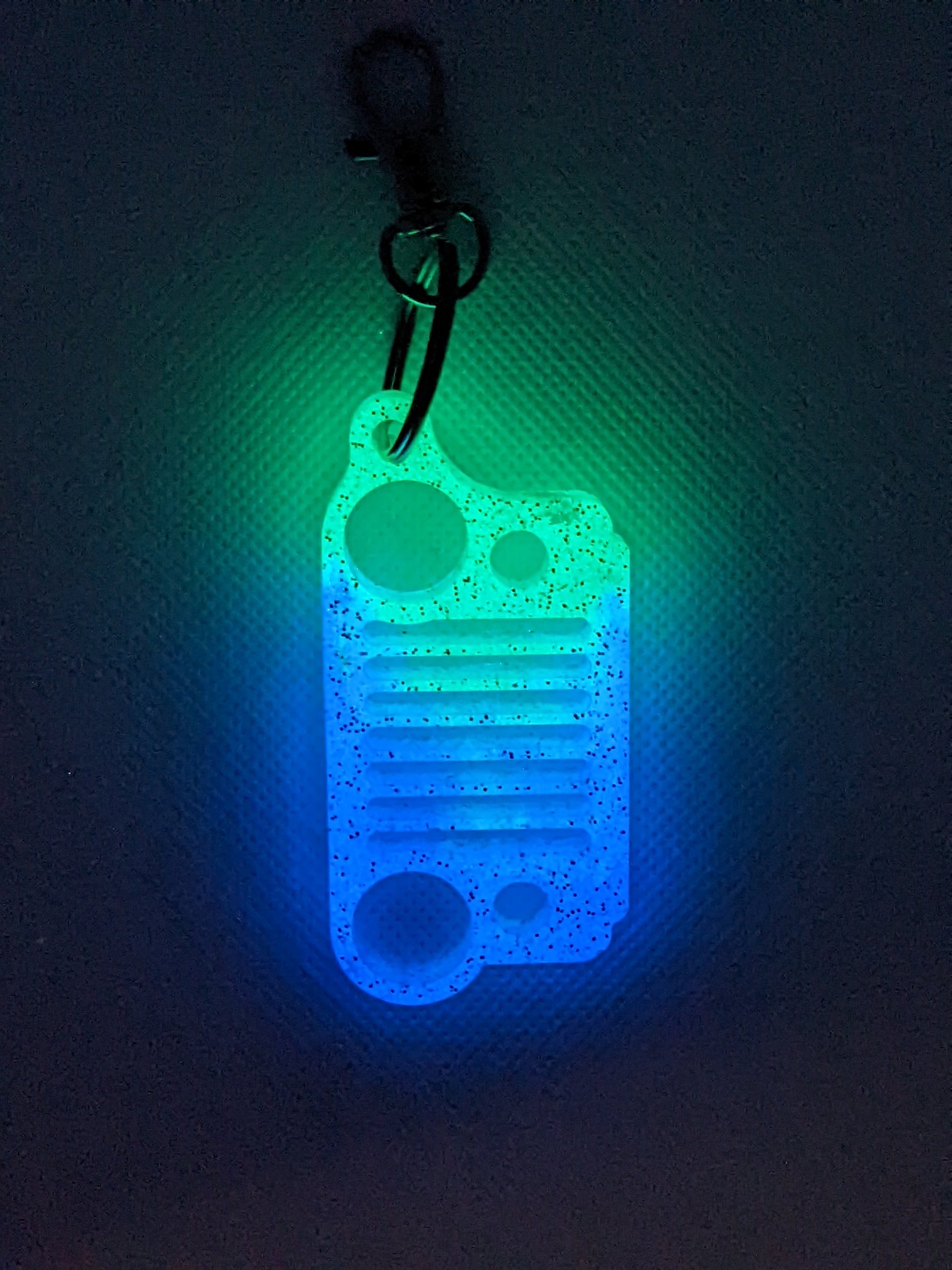 Green & Blue 4x4 Grill - Keychain