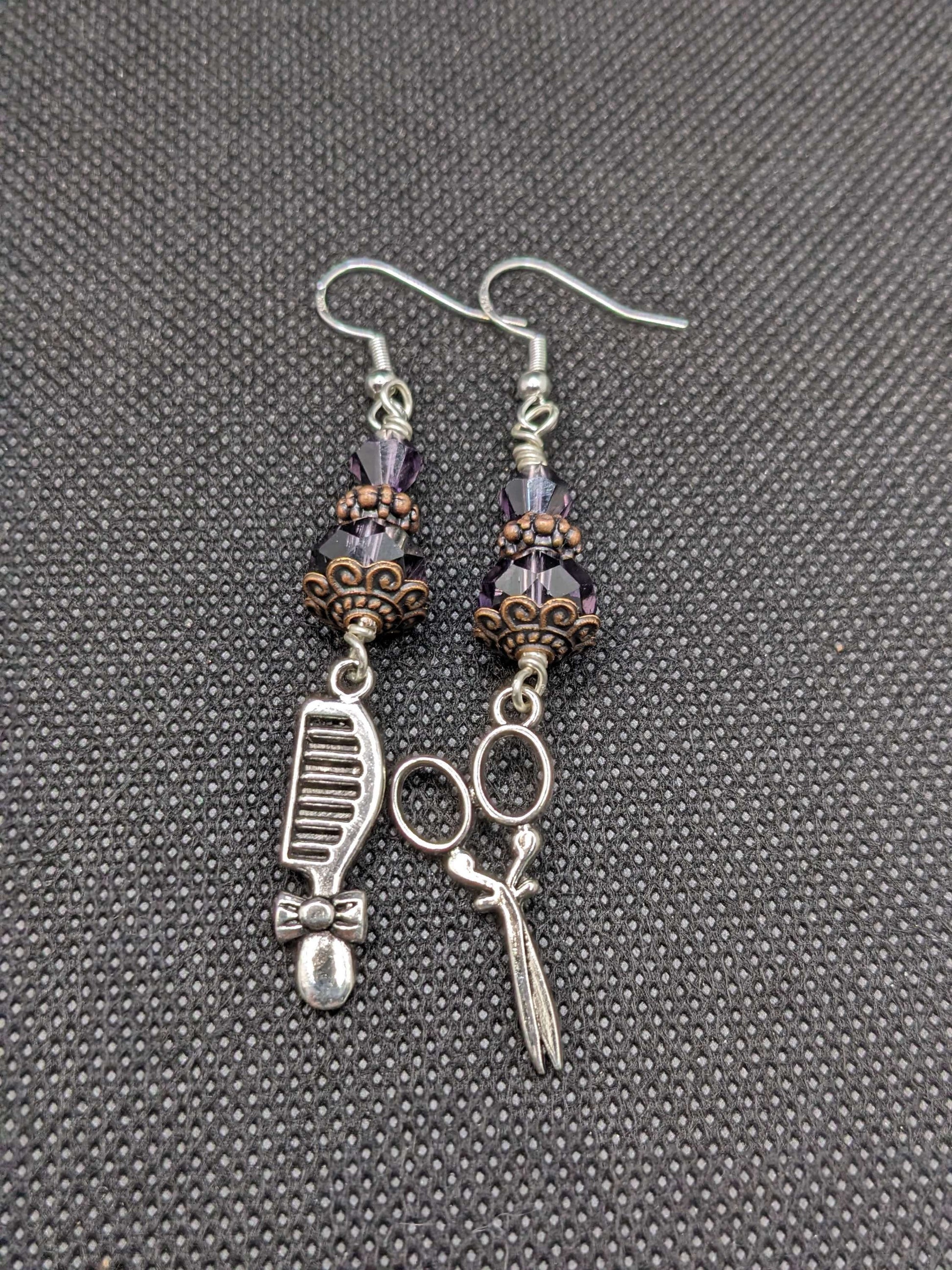 Violet Hairdresser Earrings - Earrings