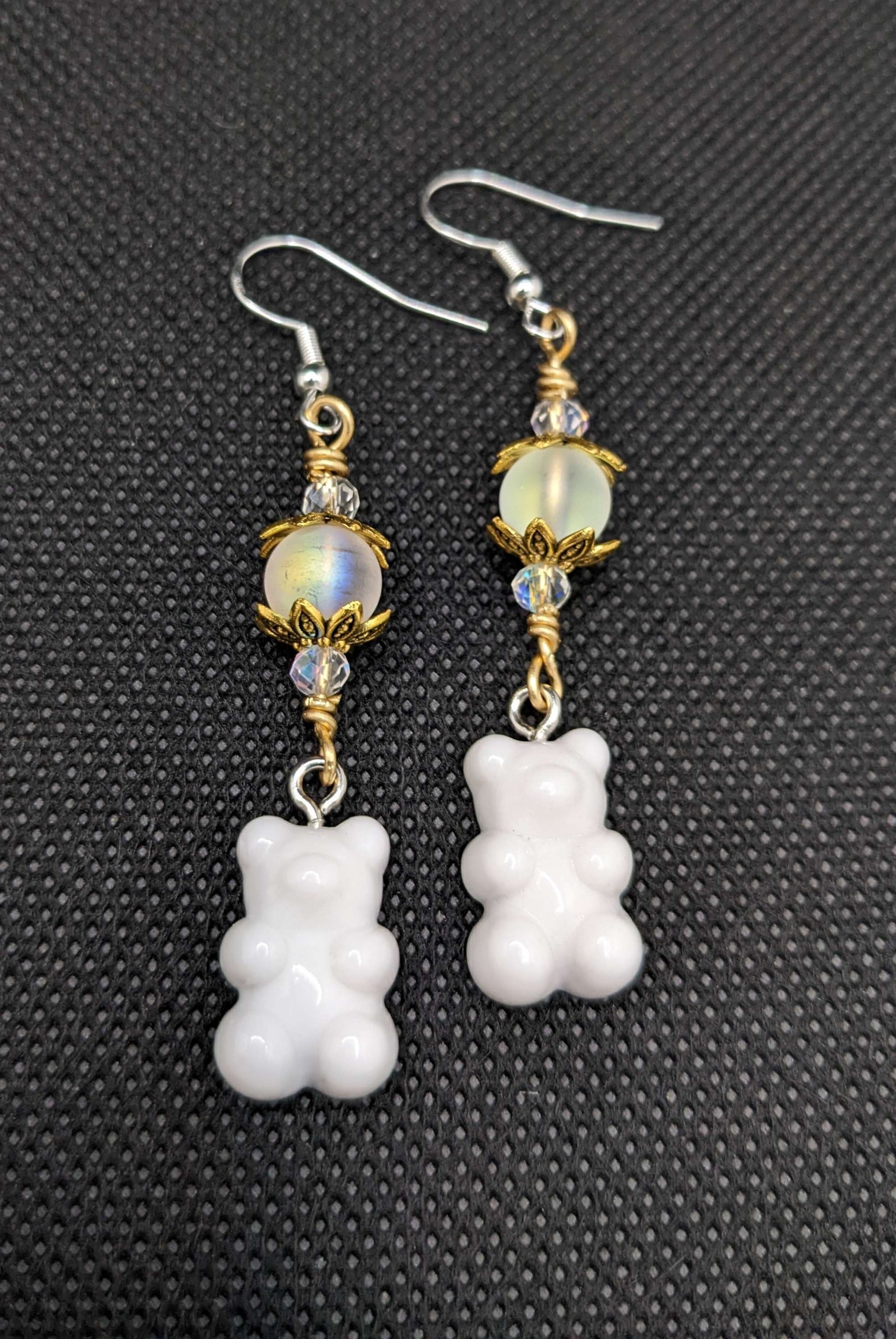 White Gummy bear Earrings - Earrings