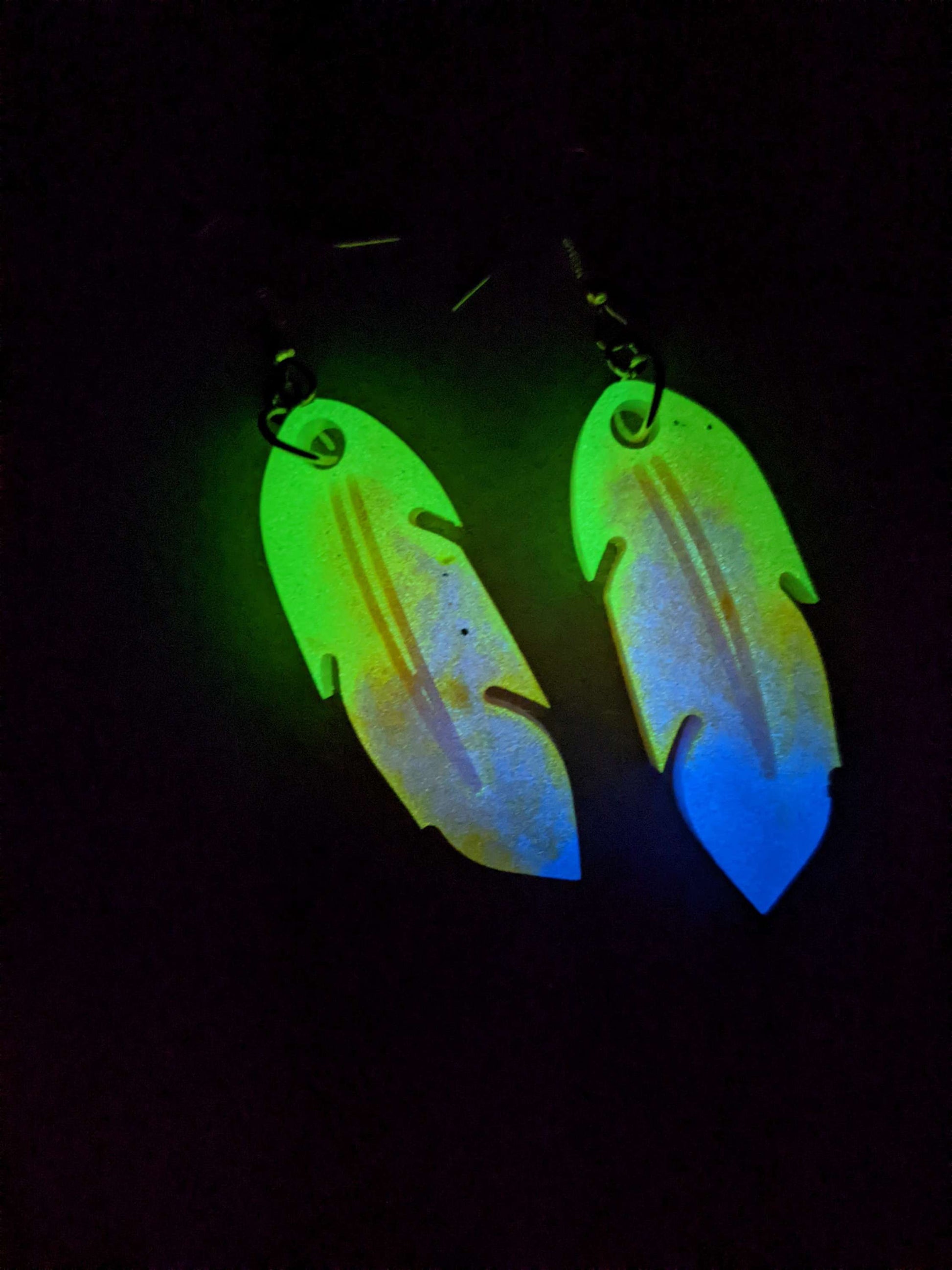 Blacklight Flashlight Graffiti - Keychain