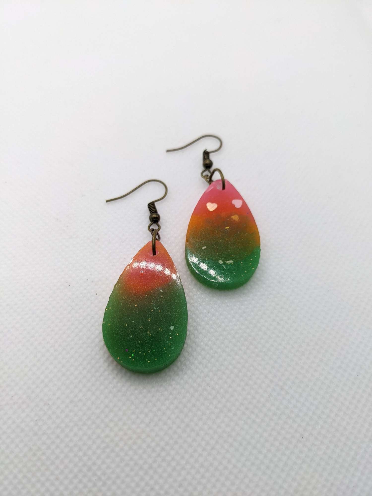 Rainbow Sherbet Teardrop Earrings - Earrings