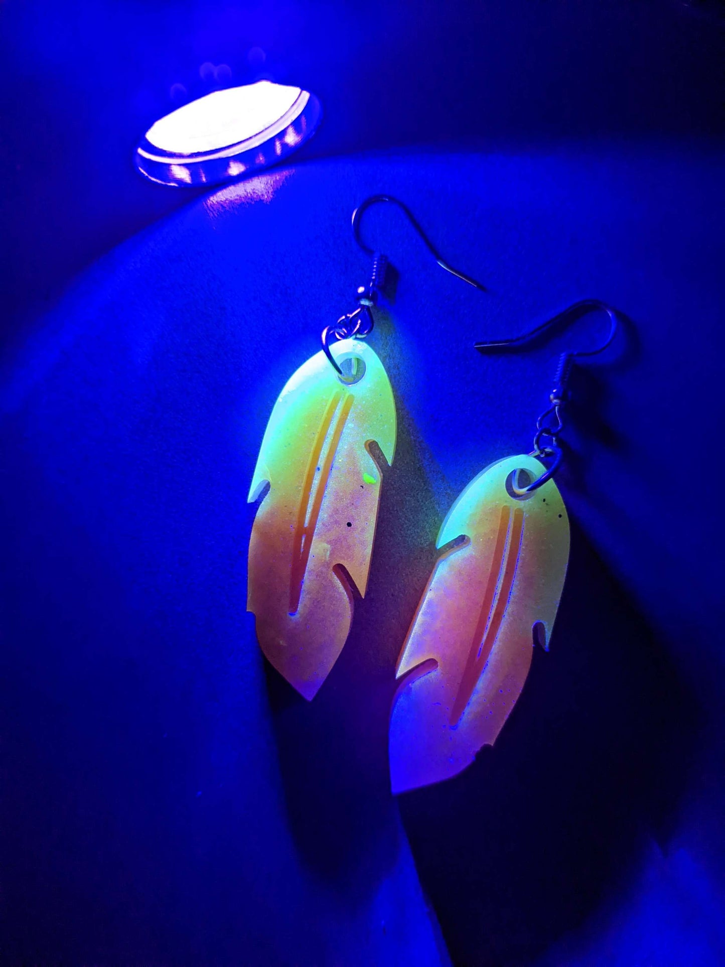 Blacklight Flashlight Mysteries Among Pines - Keychain