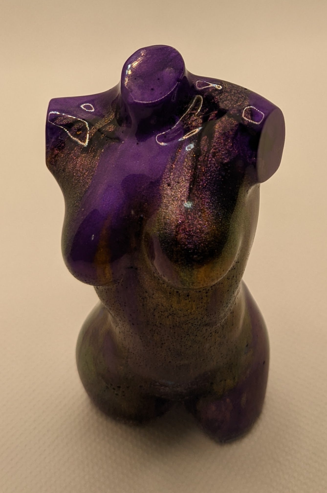 Purple Female Torso - Keychain