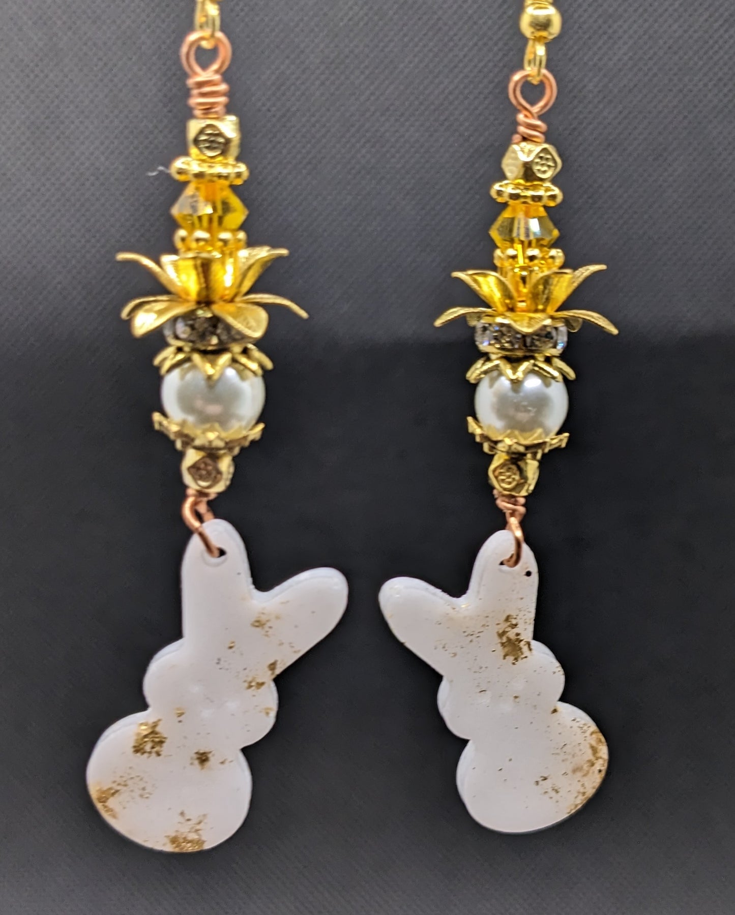 White Rabbit Earrings - Earrings