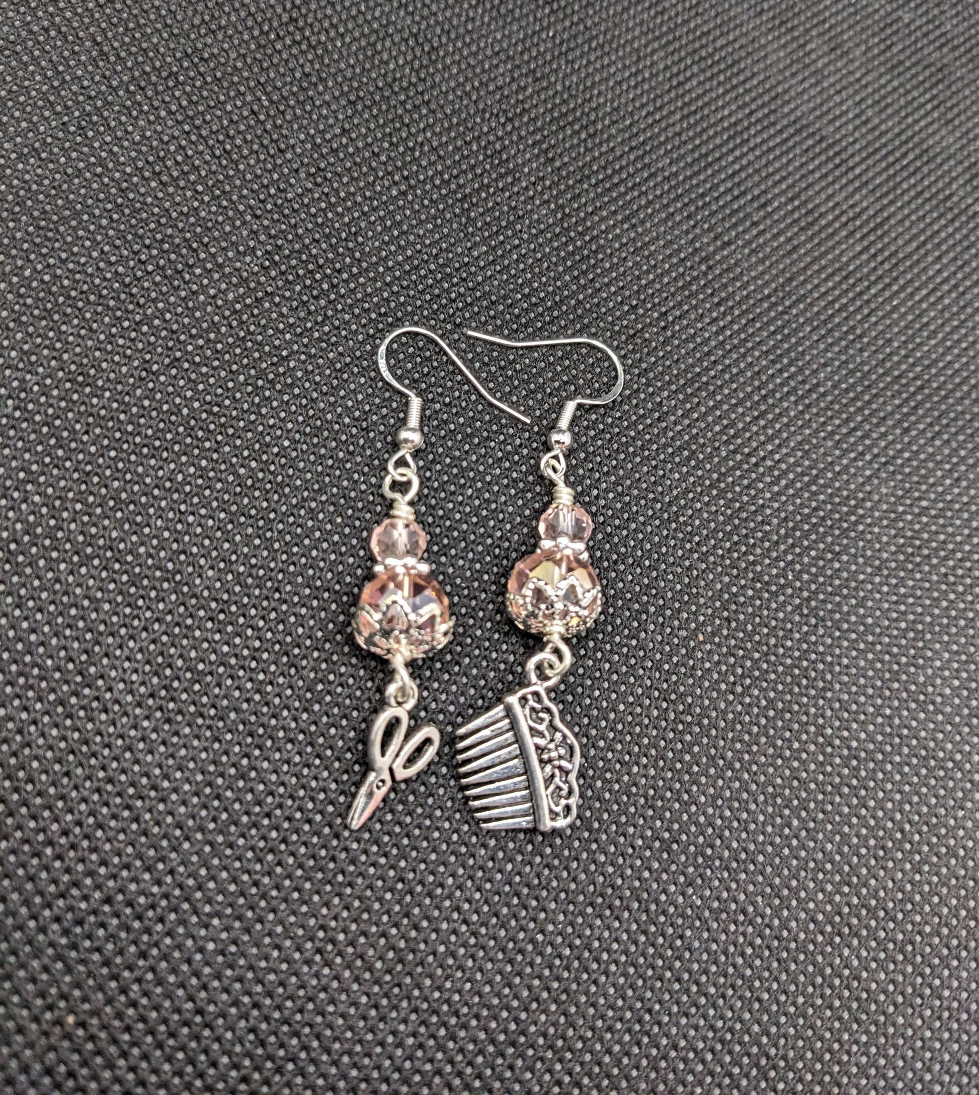 Pink Hairdresser Earrings - Earrings