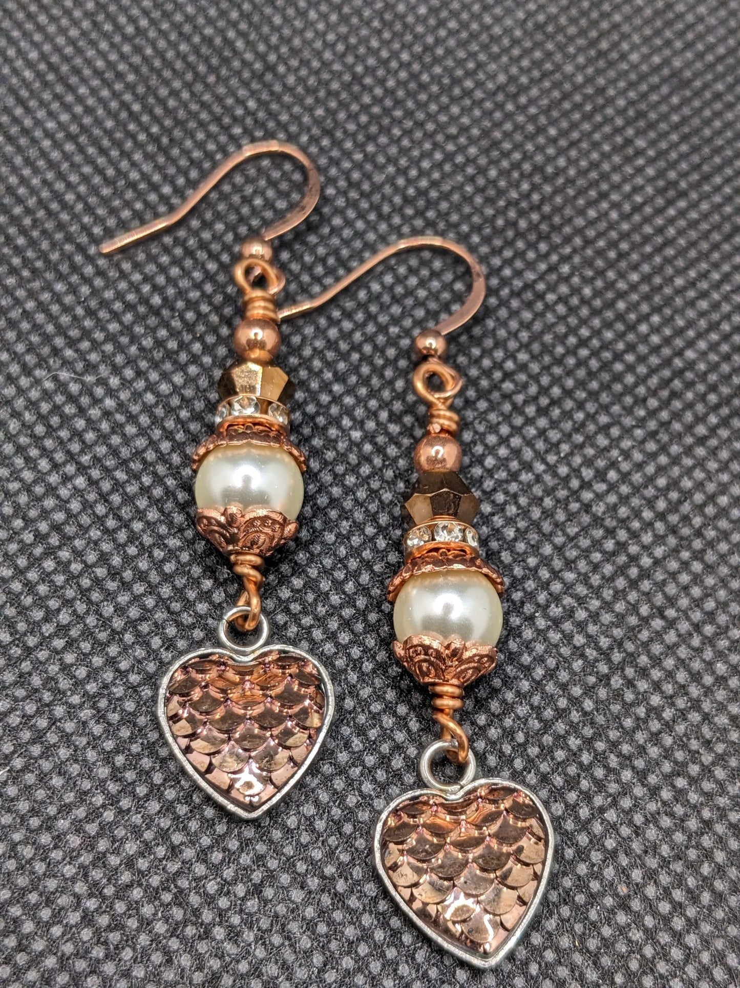 Rose Gold Mermaid Earrings - Earrings