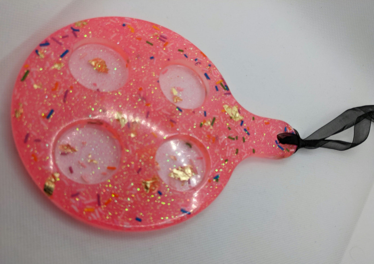 Pink Sprinkles Shot Glass Tray - Keychain