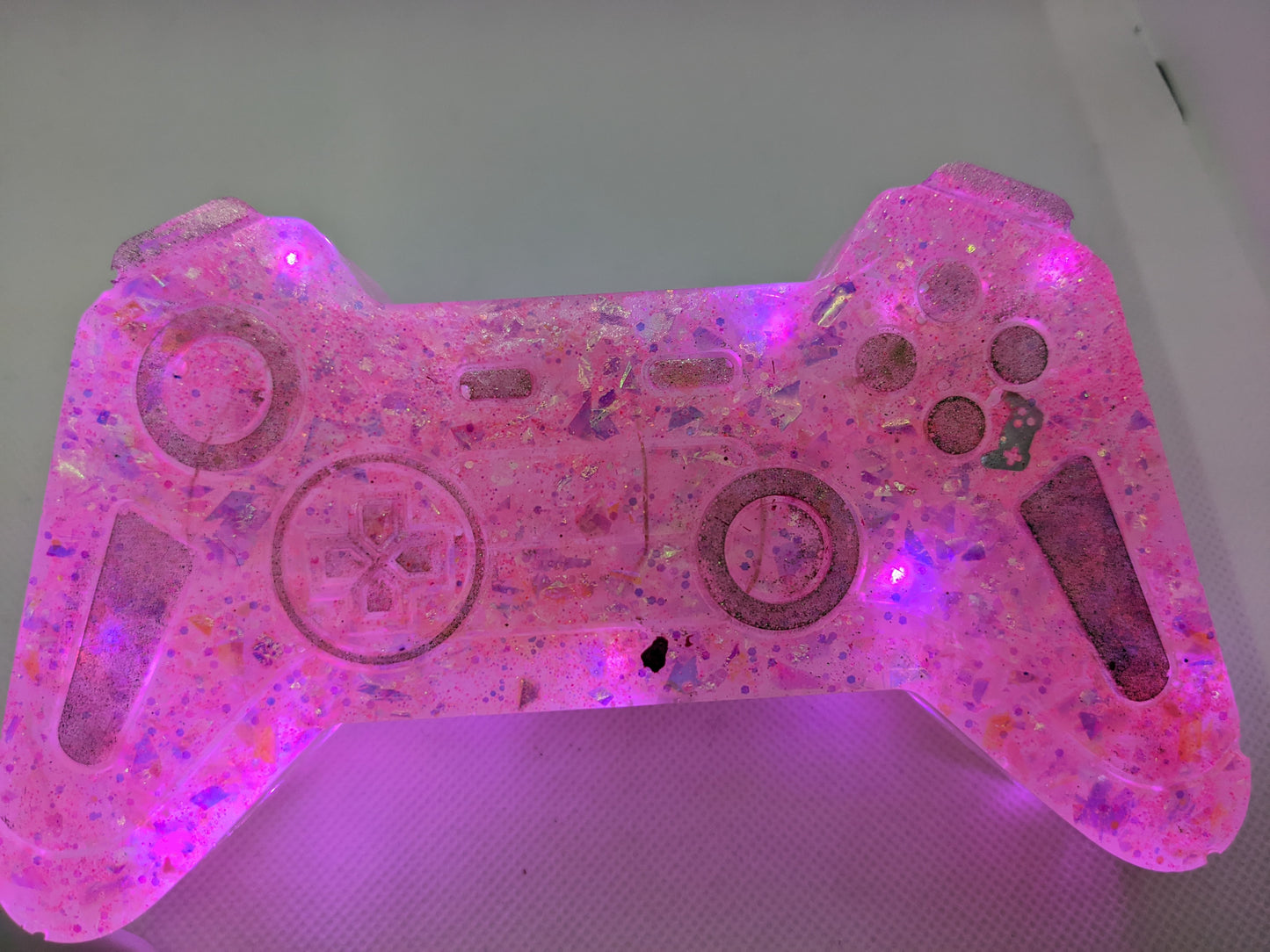 Pink Game Controller Light - Keychain