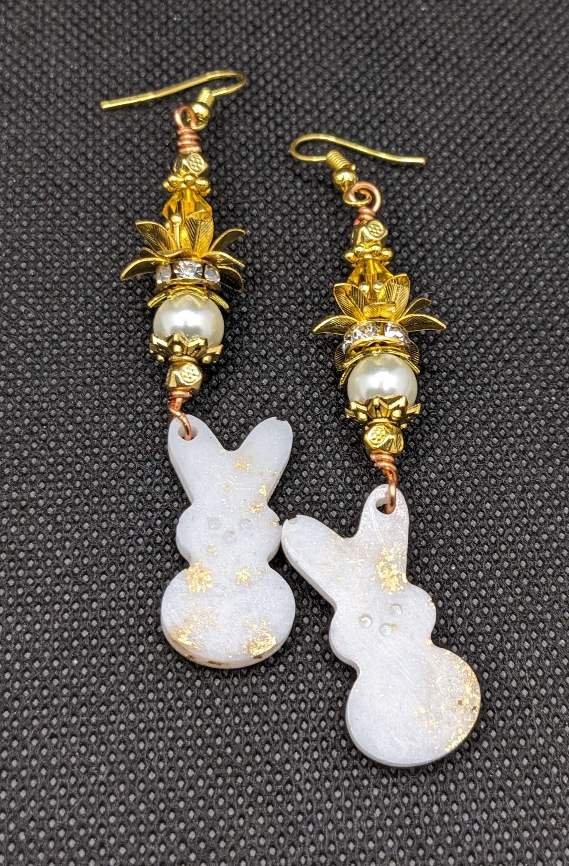 White Rabbit Earrings - Earrings