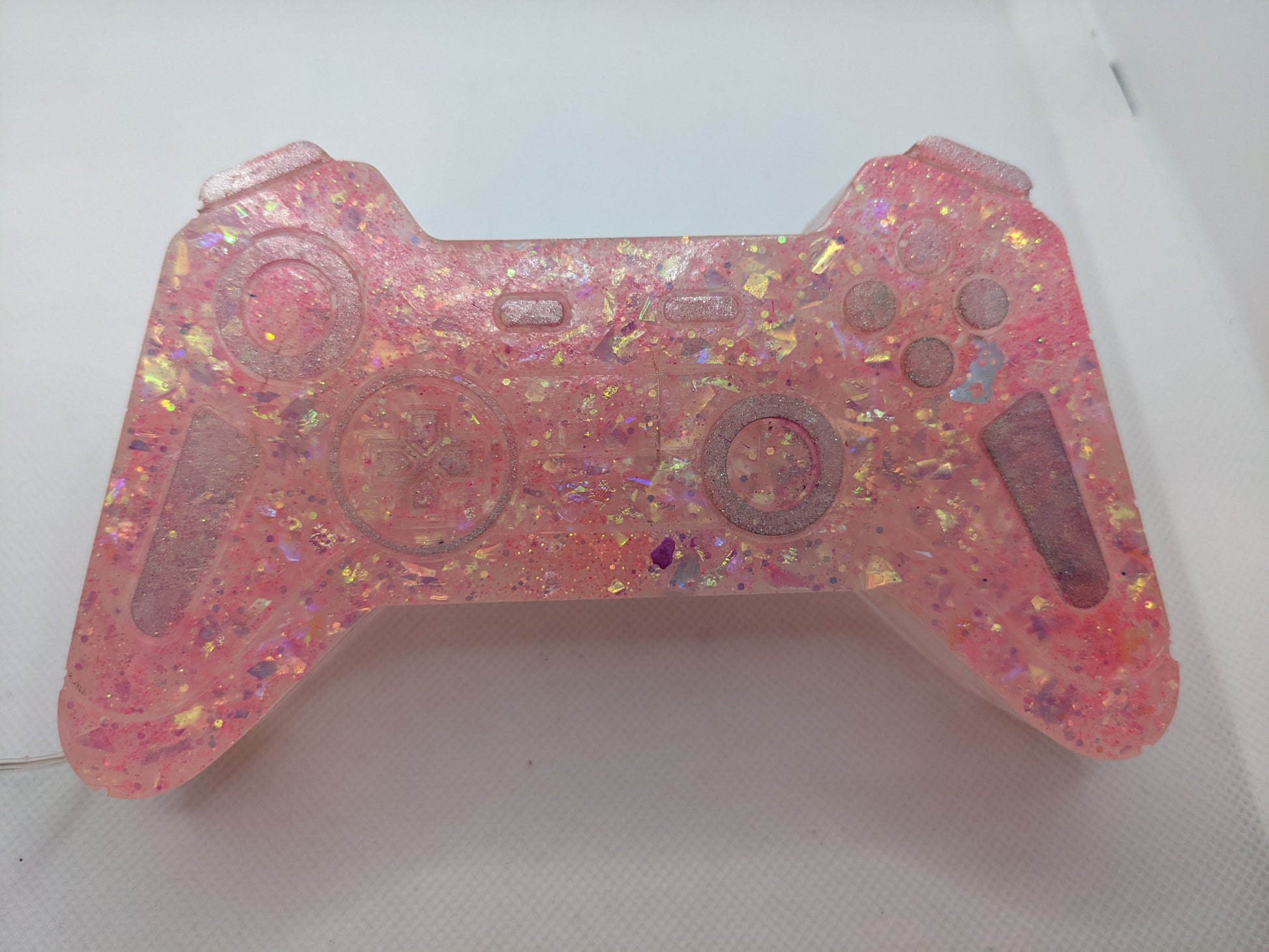 Pink Game Controller Light - Keychain