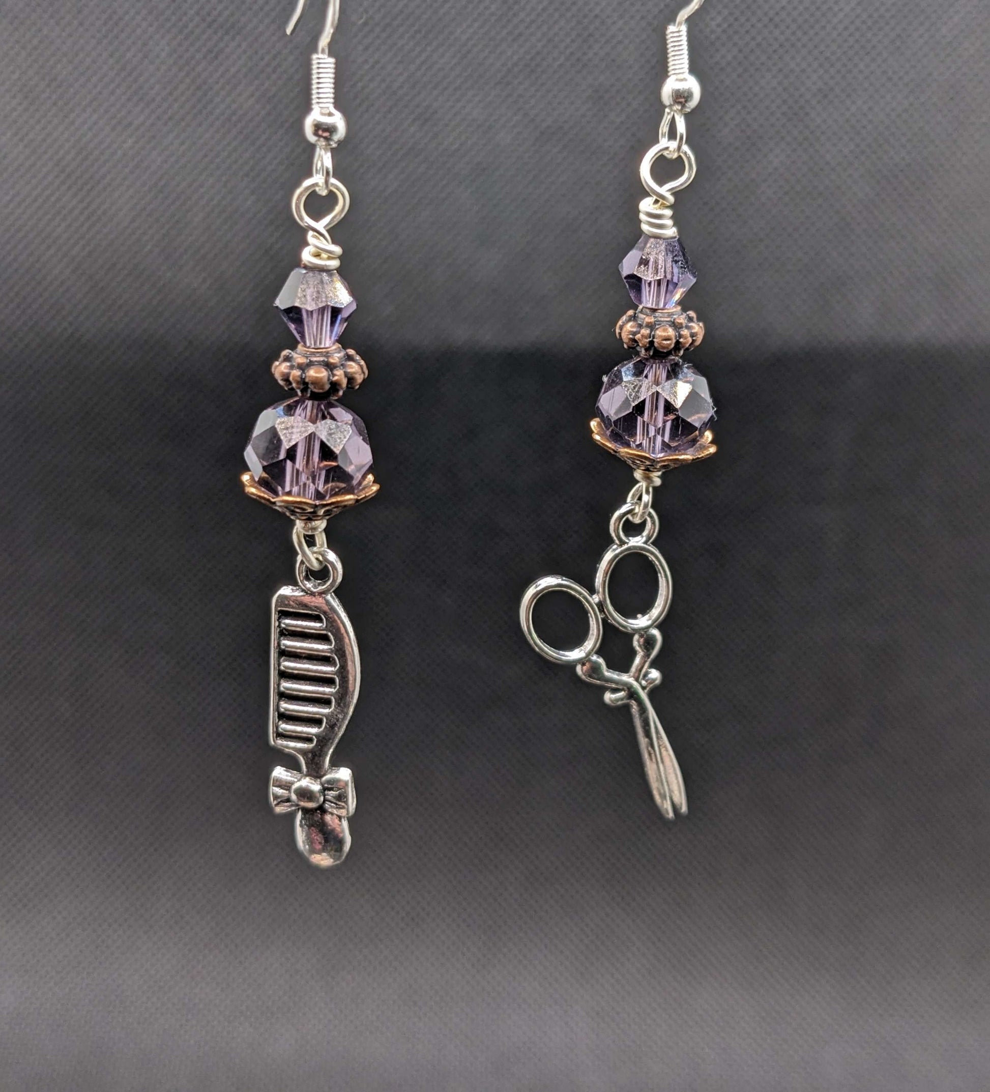 Violet Hairdresser Earrings - Earrings