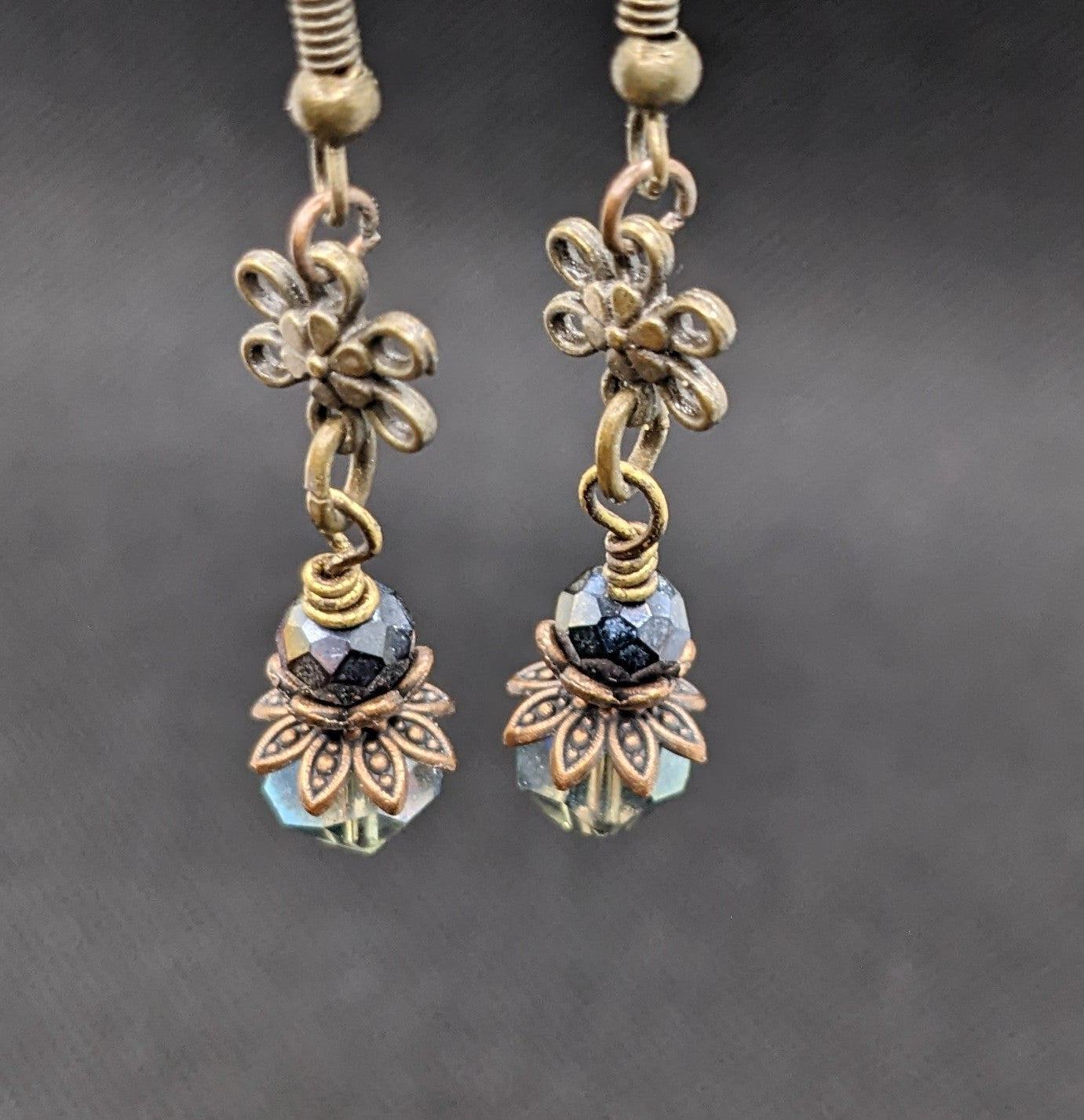 Antique Blue Earrings - Earrings