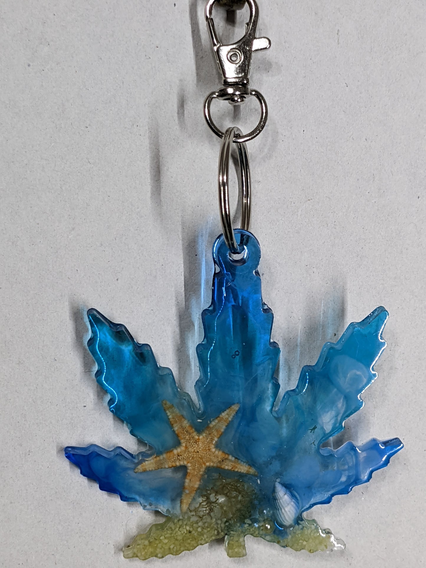 Ocean Leaf Keychain - Keychain