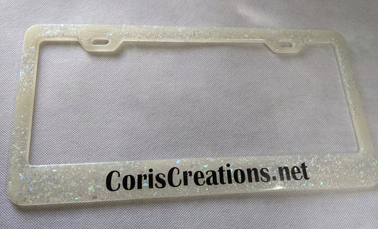 Customizable License Plate Frame - Keychain